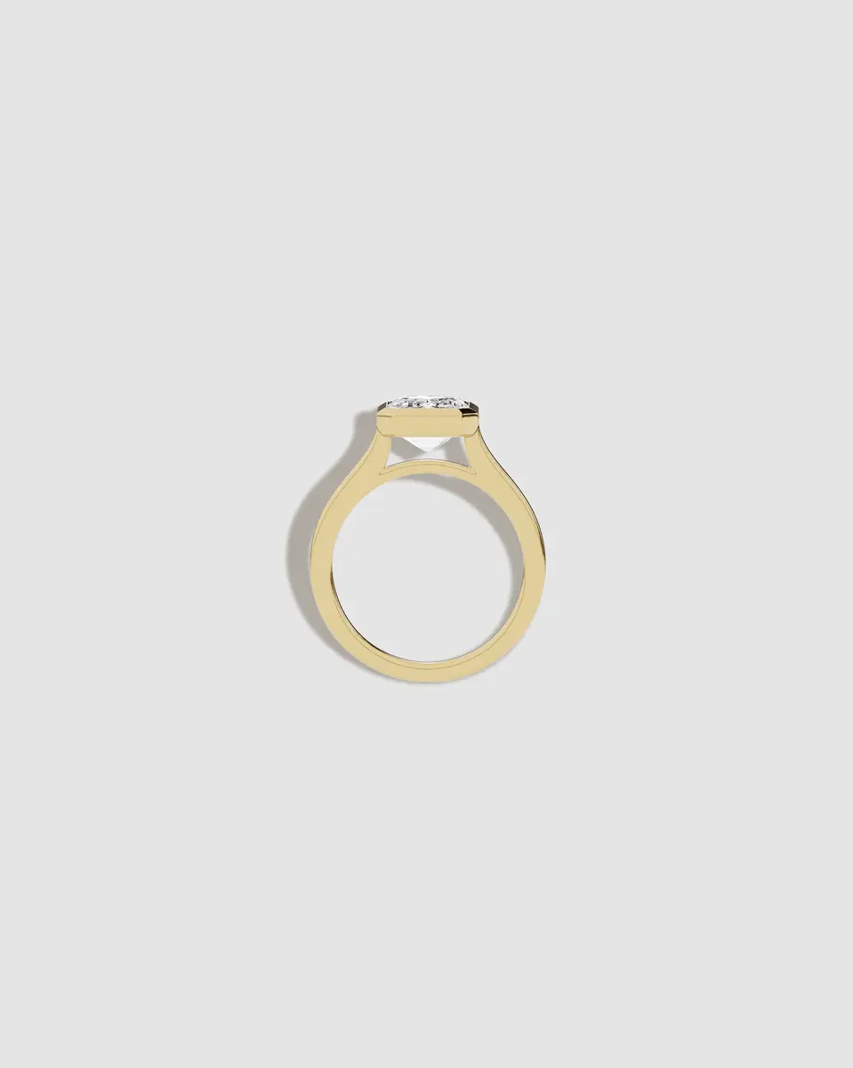Jennifer Fisher Lab Diamond Emerald Cut Anniversary Ring 18K Yellow Gold / 7 / 8.00ct | Thumbnail 2 Jennifer Fisher Lab Diamond Emerald Cut Anniversary Ring 18K Yellow Gold / 7 / 8.00ct | Thumbnail 2