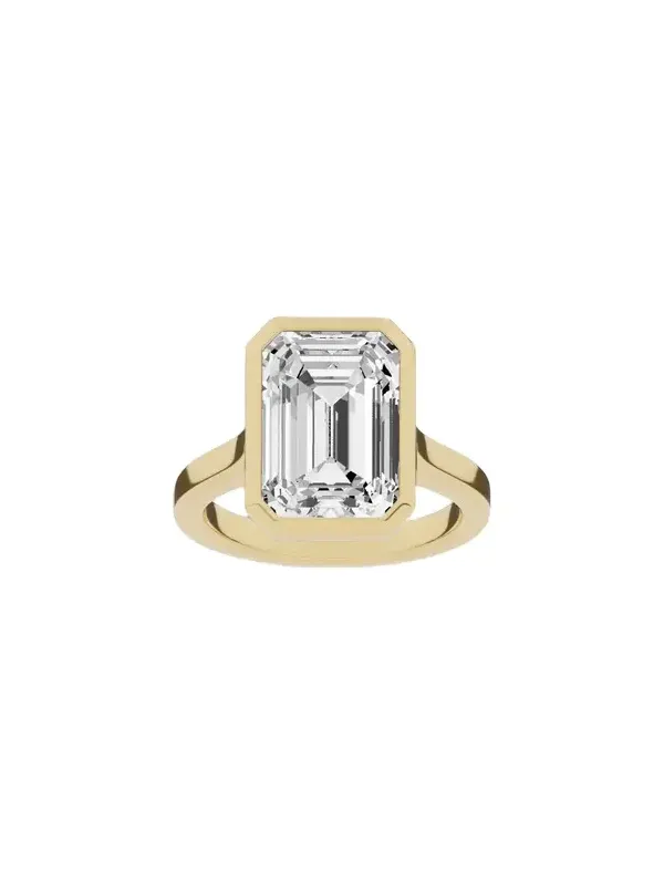 Jennifer Fisher Lab Diamond Emerald Cut Anniversary Ring 18K Yellow Gold / 7 / 8.00ct