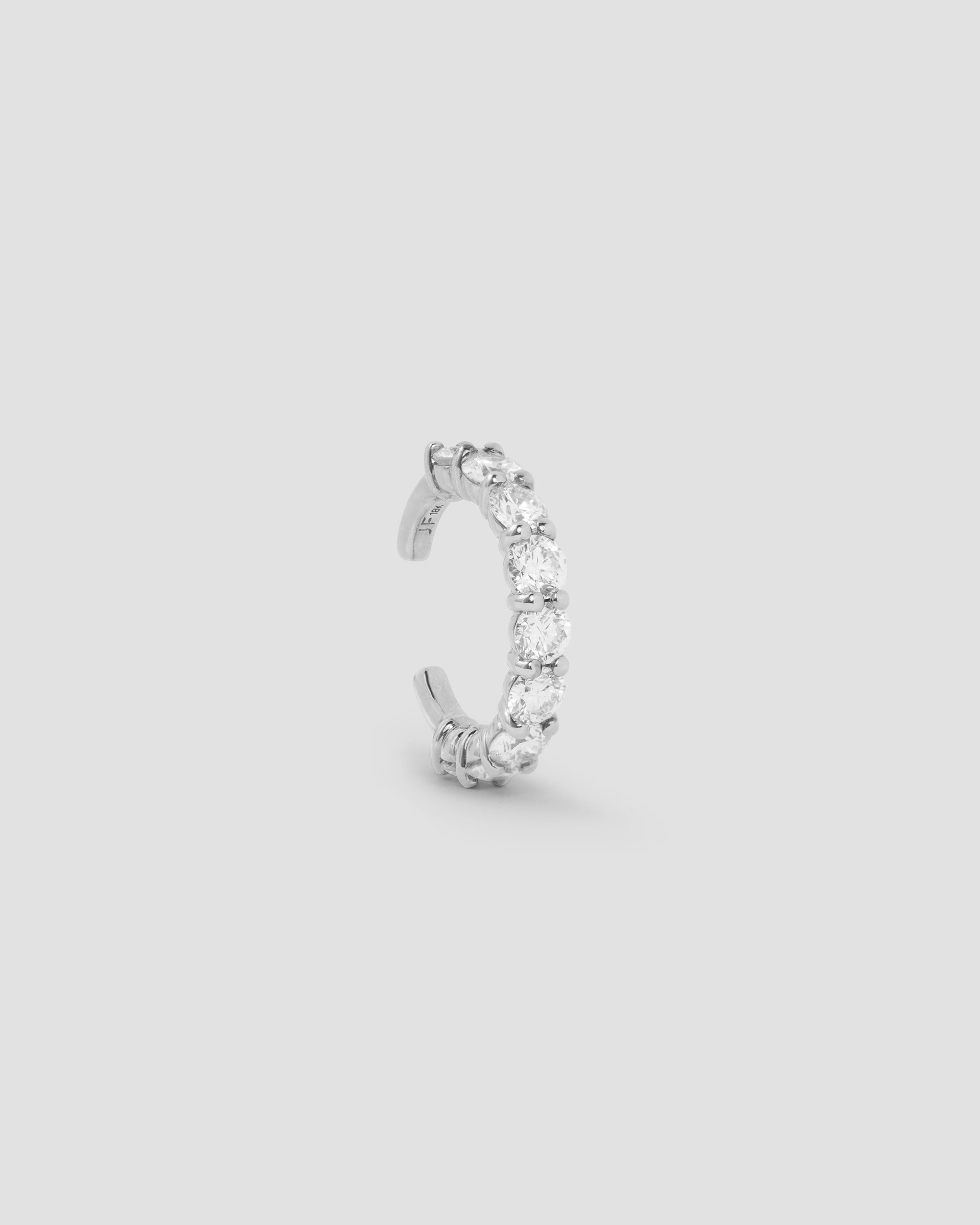 Jennifer Fisher Jennifer Fisher Oversized Floating Diamond Ear Cuff 18K White Gold