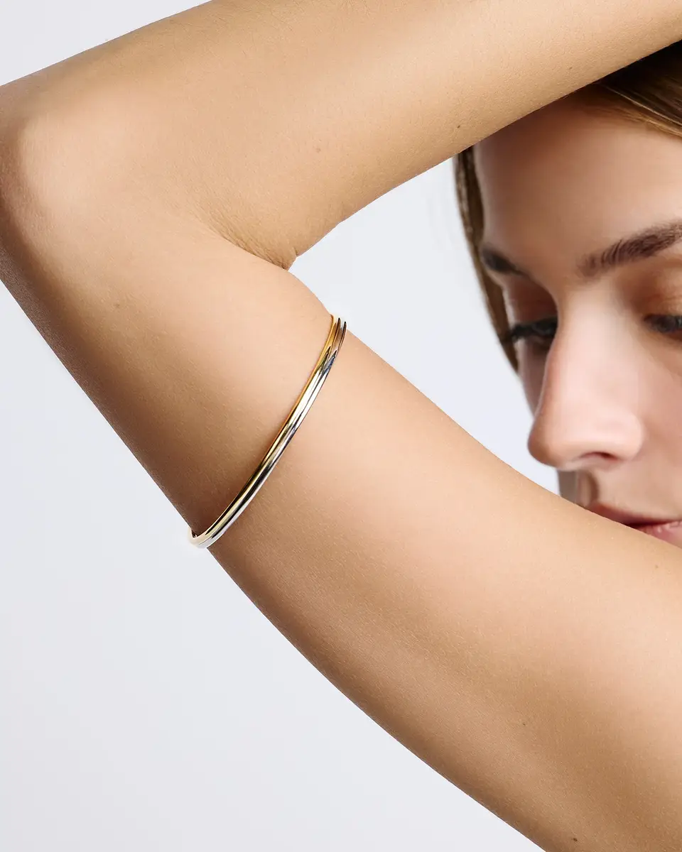 Jennifer Fisher Jennifer Fisher Two Tone Thread Arm Bangle | Thumbnail 2 Jennifer Fisher Jennifer Fisher Two Tone Thread Arm Bangle | Thumbnail 2