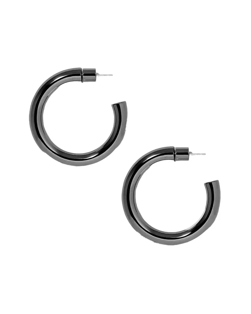 Jennifer Fisher Jennifer Fisher 1 Natasha Mini Hoops Hematite