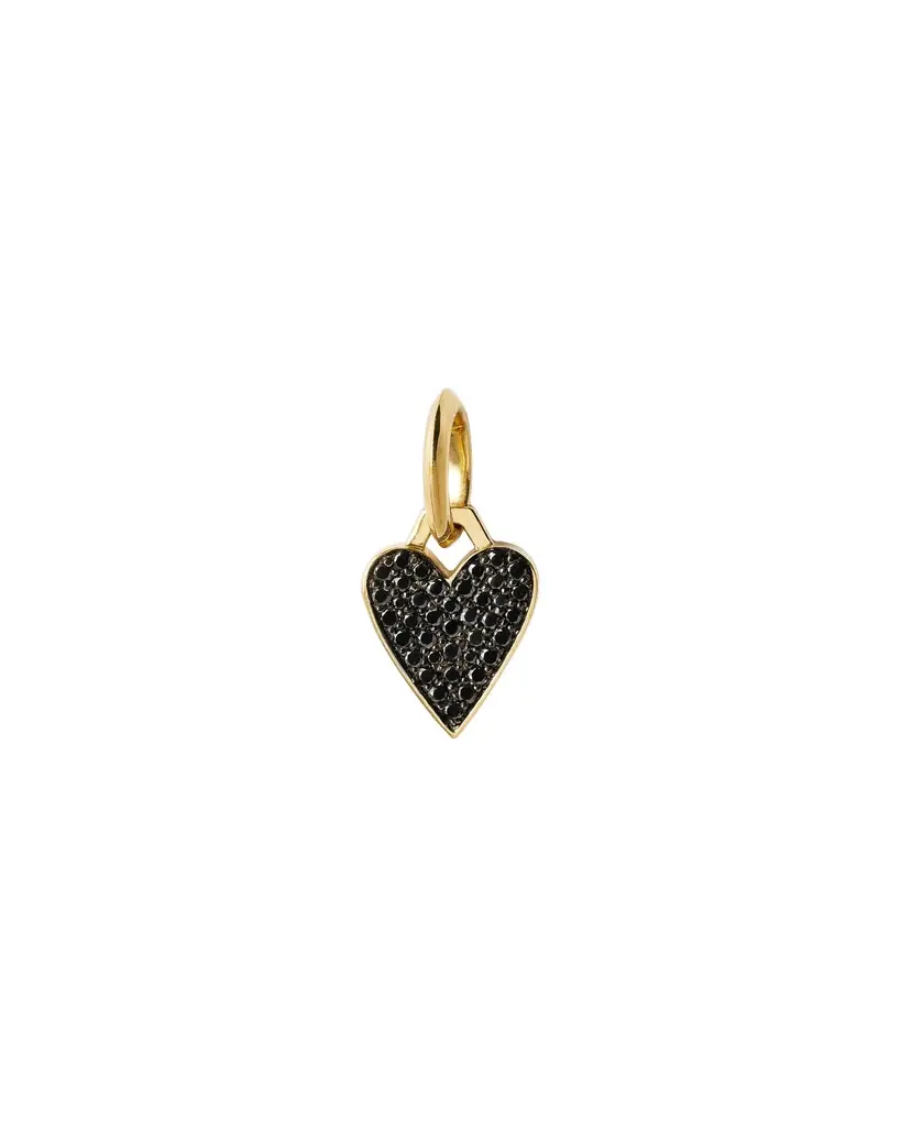 Jennifer Fisher Jennifer Fisher Small Heart with Pavé Black Diamonds