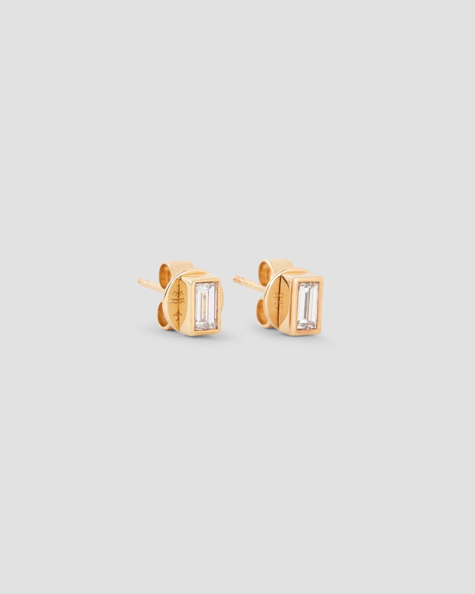 Jennifer Fisher Baguette Diamond Stud Earring in Jennifer Fisher Baguette Diamond Stud Earring in