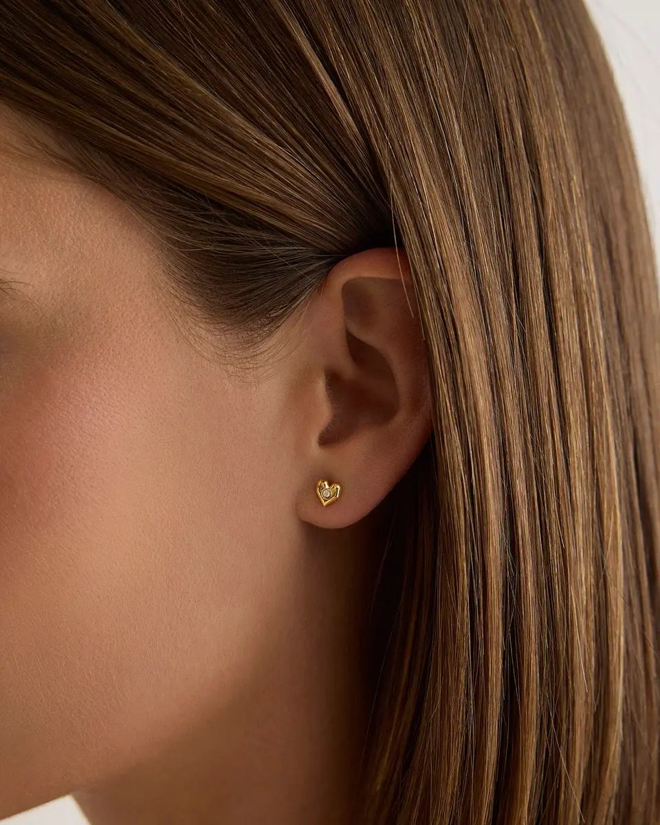 Jennifer Fisher Jennifer Fisher Heart Stud | Thumbnail 2