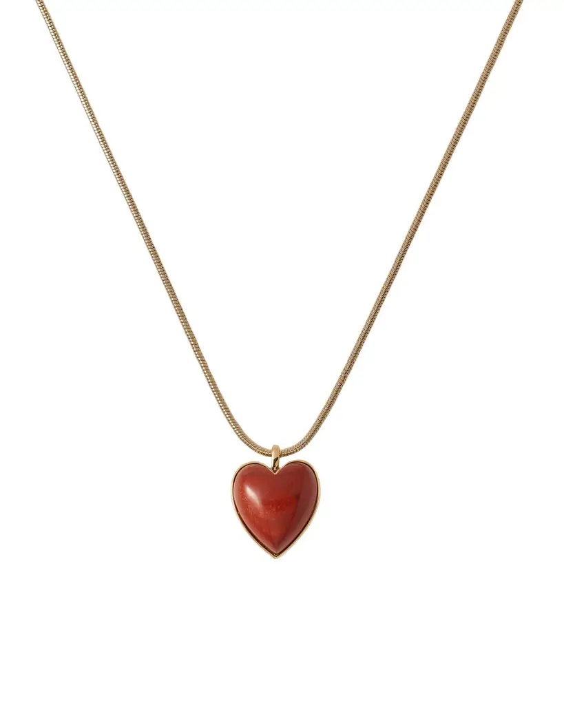 Jennifer Fisher Semi-Precious Small Heart Chain Necklace Jennifer Fisher Semi-Precious Small Heart Chain Necklace