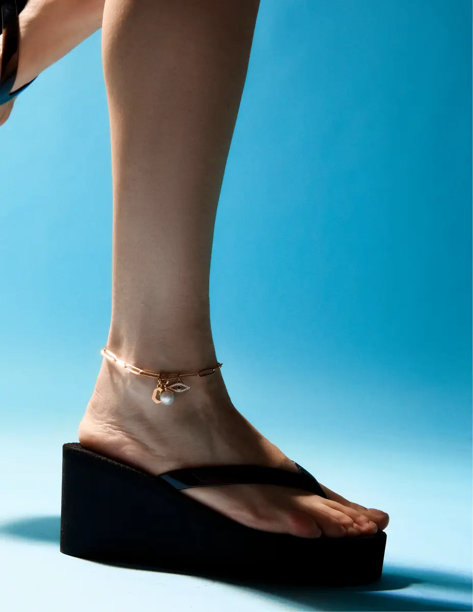 Jennifer Fisher Jennifer Fisher Long Link Chain Anklet | Thumbnail 2 Jennifer Fisher Jennifer Fisher Long Link Chain Anklet | Thumbnail 2
