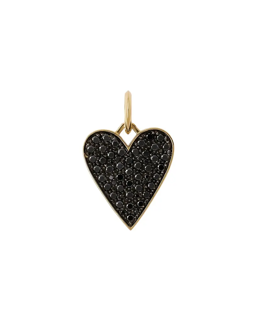 Jennifer Fisher Jennifer Fisher Large Heart with Pavé Black Diamonds