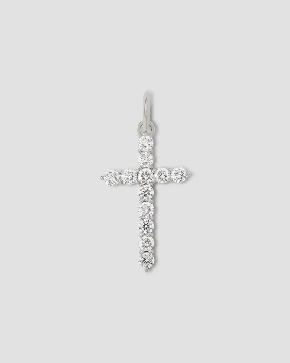 Jennifer Fisher Jennifer Fisher Large Floating Diamond Cross | Thumbnail 2 Jennifer Fisher Jennifer Fisher Large Floating Diamond Cross | Thumbnail 2