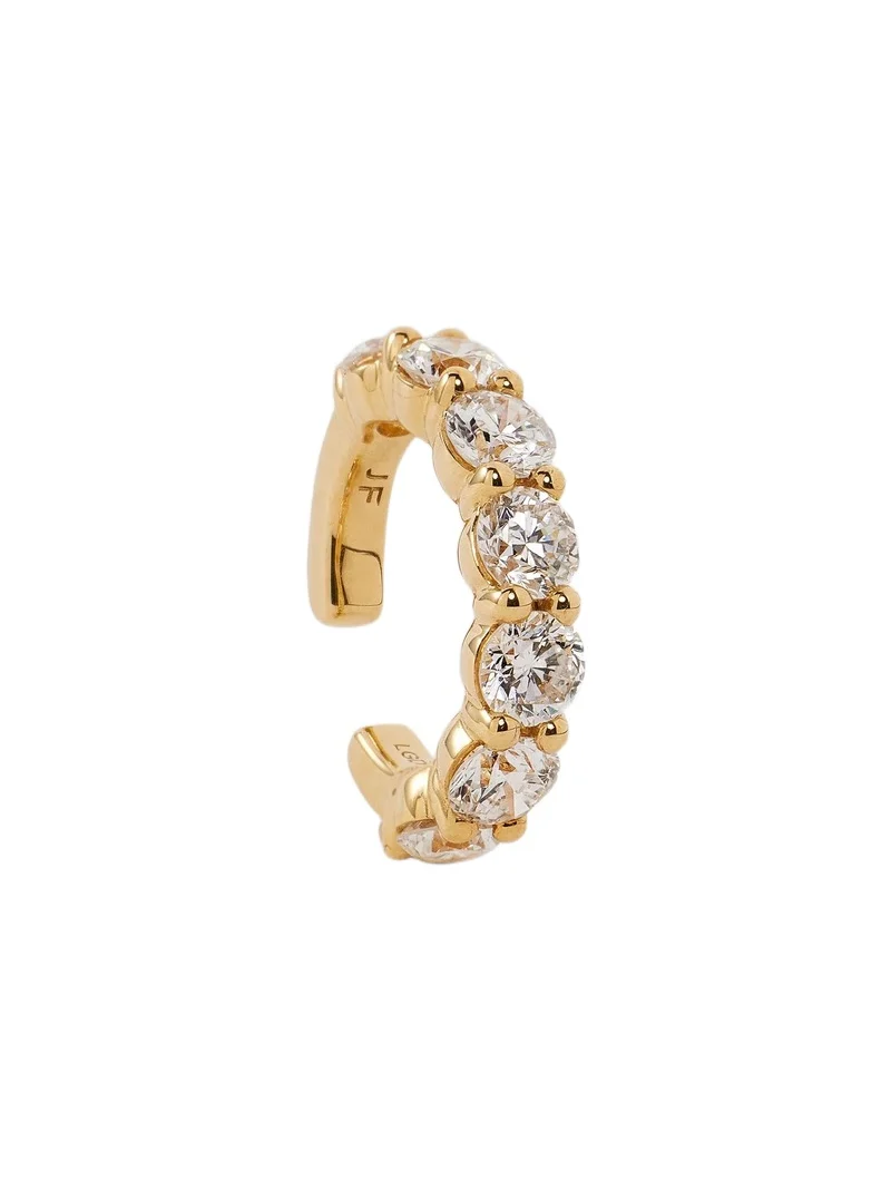 Lab Diamond Round Cut Ear Cuff Lab Diamond Round Cut Ear Cuff
