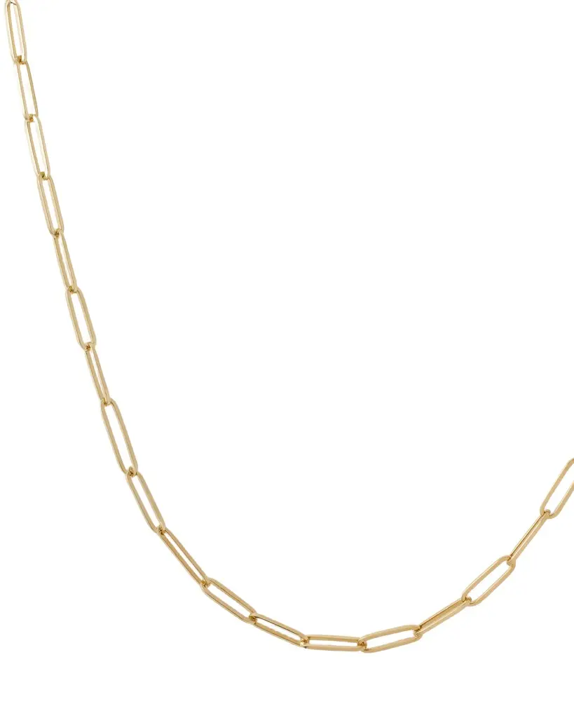 Jennifer Fisher Large Long Link Chain in 14K Yellow Gold 14K Yellow Gold / 18 Jennifer Fisher Large Long Link Chain in 14K Yellow Gold 14K Yellow Gold / 18