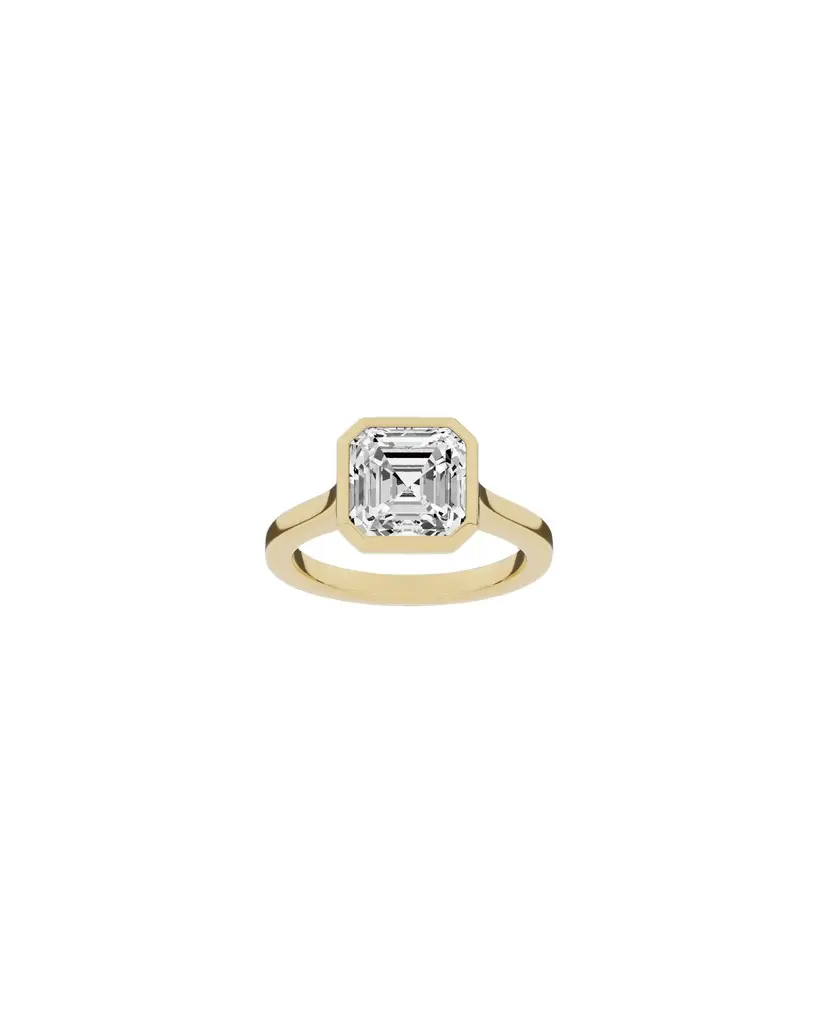 Jennifer Fisher Jennifer Fisher Lab Diamond Asscher Cut Anniversary Ring 18K Yellow Gold / 7