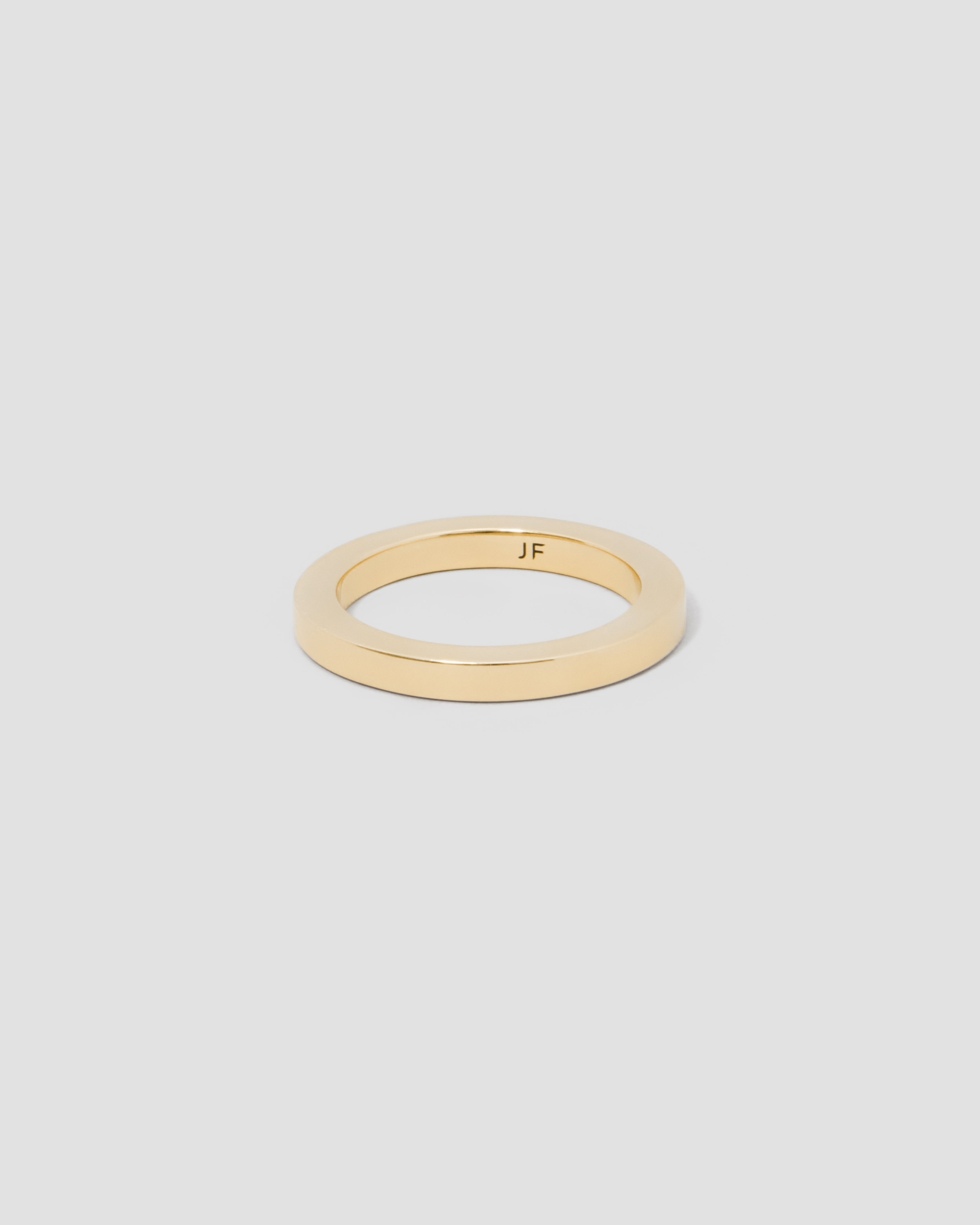 Jennifer Fisher Jennifer Fisher 3mm Square Ring in 18k Yellow Gold 6