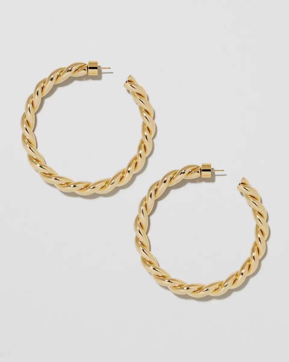 Jennifer Fisher Jennifer Fisher 2 Twisted Lilly Hoops | Thumbnail 2 Jennifer Fisher Jennifer Fisher 2 Twisted Lilly Hoops | Thumbnail 2