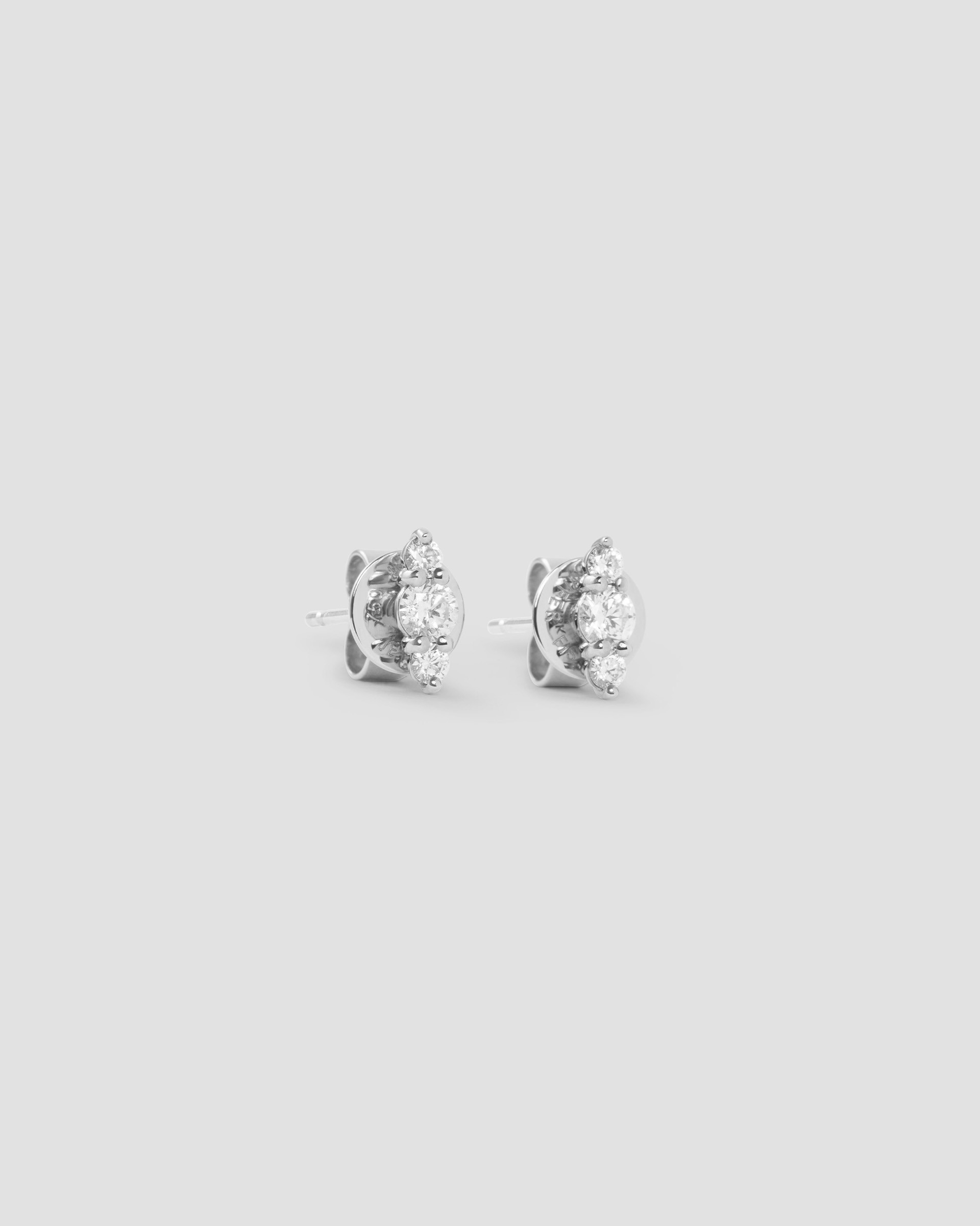 Jennifer Fisher Floating Three Diamond Stud Earring 18K White Gold Jennifer Fisher Floating Three Diamond Stud Earring 18K White Gold