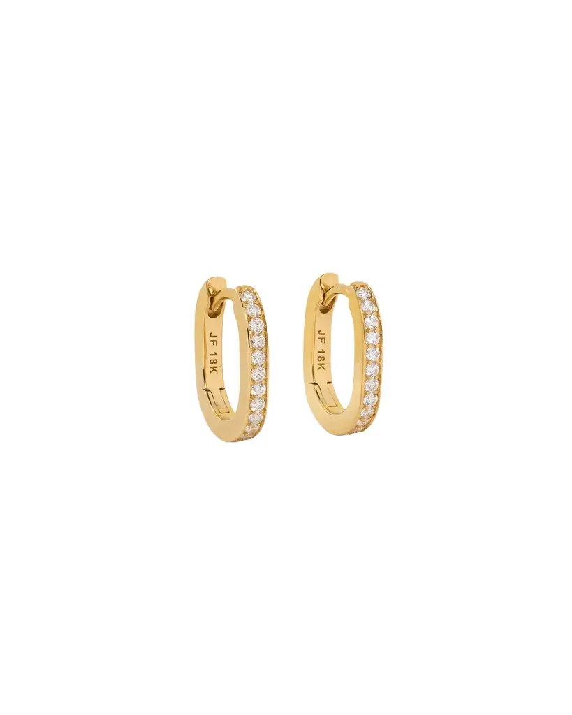 Jennifer Fisher Jennifer Fisher 18k Link Huggie with Pavé Diamonds