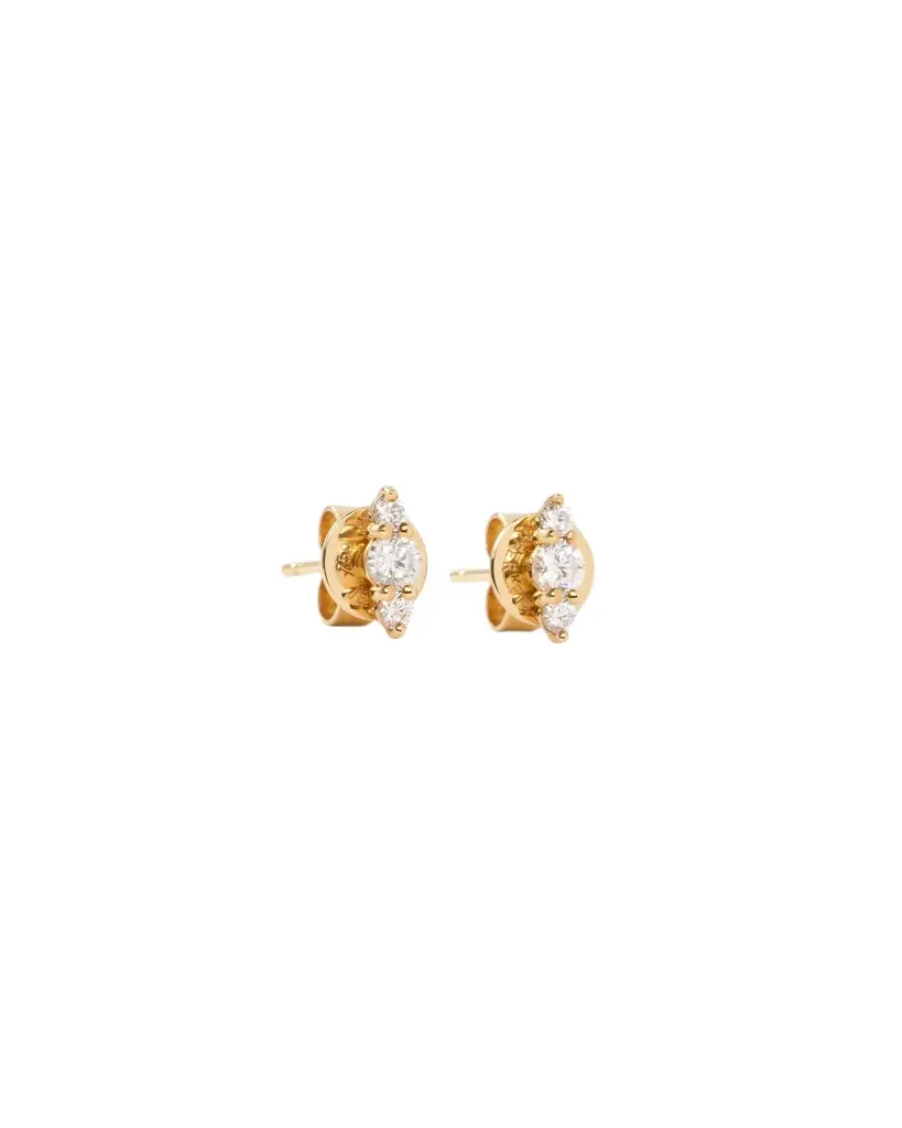 Jennifer Fisher Floating Three Diamond Stud Earring Jennifer Fisher Floating Three Diamond Stud Earring