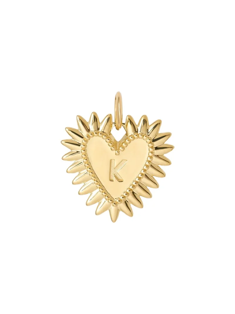 Jennifer Fisher Personalized Medium Fierce Heart in 18K Yellow Gold