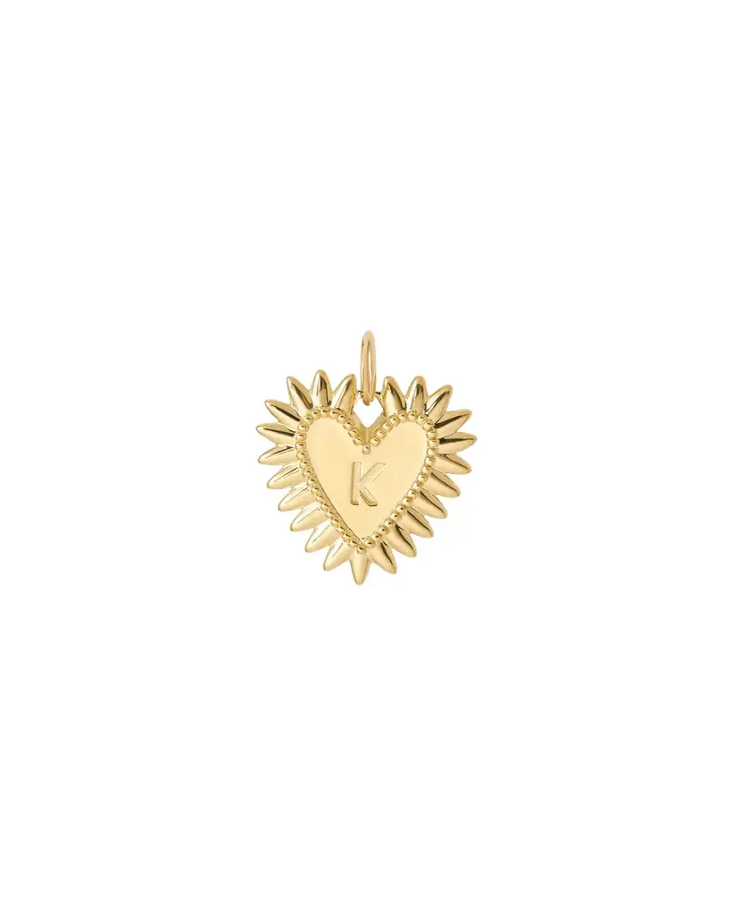 Jennifer Fisher Personalized Medium Fierce Heart in 18K Yellow Gold Jennifer Fisher Personalized Medium Fierce Heart in 18K Yellow Gold