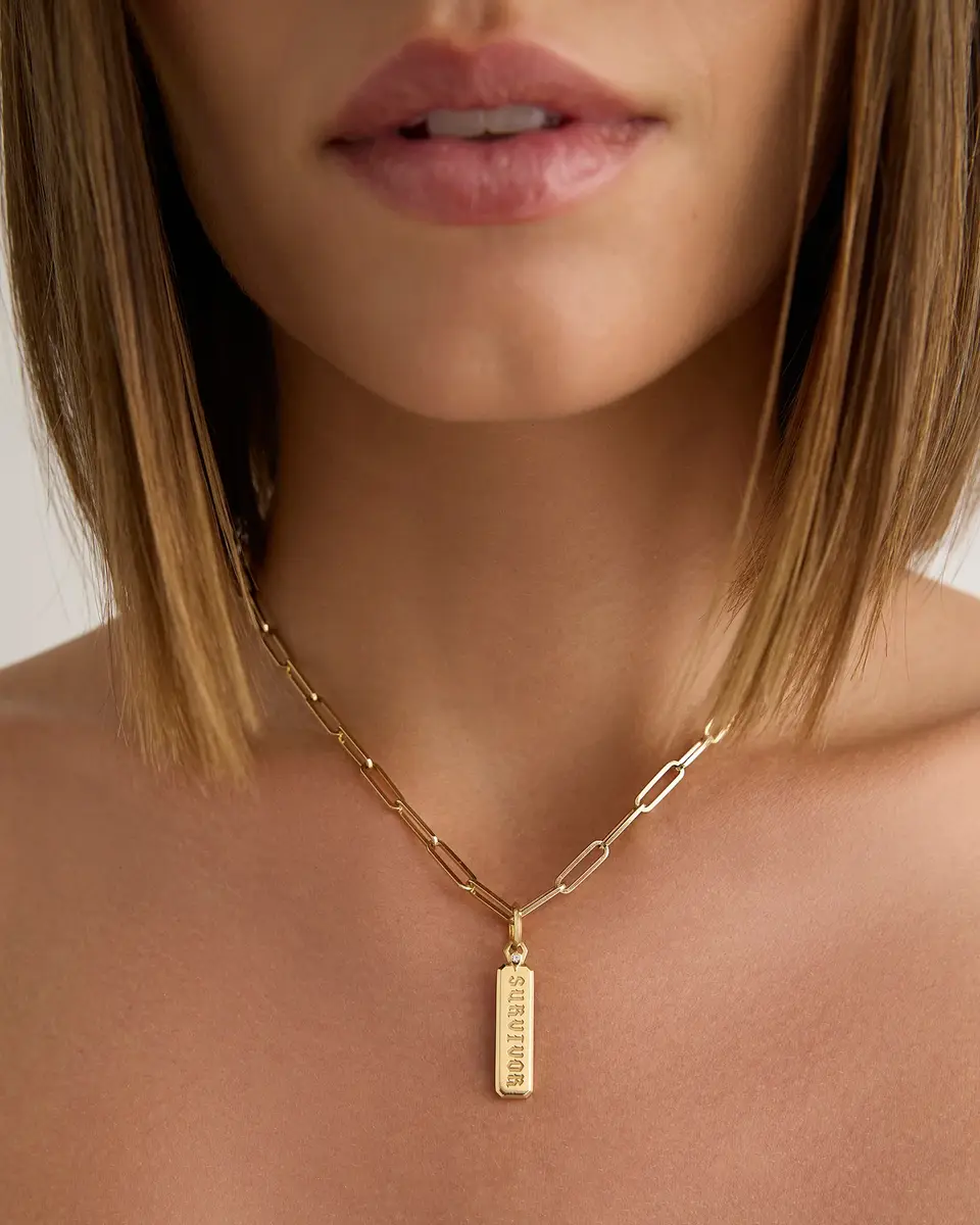 Jennifer Fisher Jennifer Fisher Large Survivor Dog Tag in | Thumbnail 2 Jennifer Fisher Jennifer Fisher Large Survivor Dog Tag in | Thumbnail 2