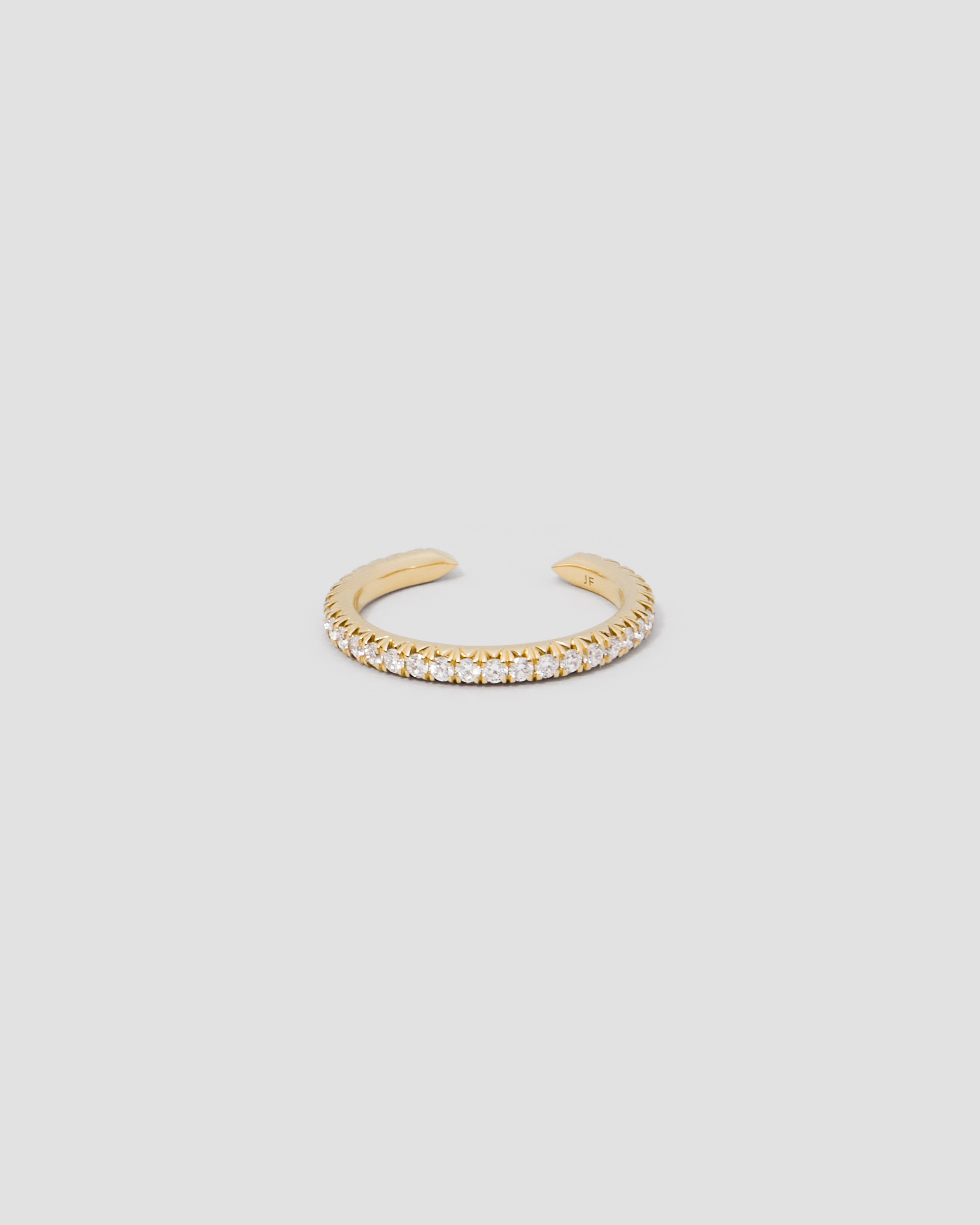 Jennifer Fisher Jennifer Fisher Pin Pavé Diamond Ring in 18K Yellow Gold 6