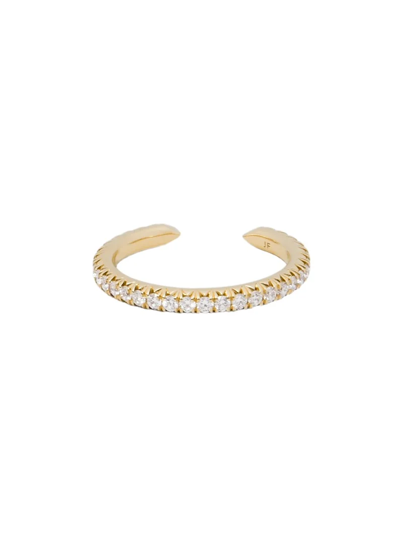 Pin Pavé Diamond Ring in 18K Yellow Gold 6 Pin Pavé Diamond Ring in 18K Yellow Gold 6