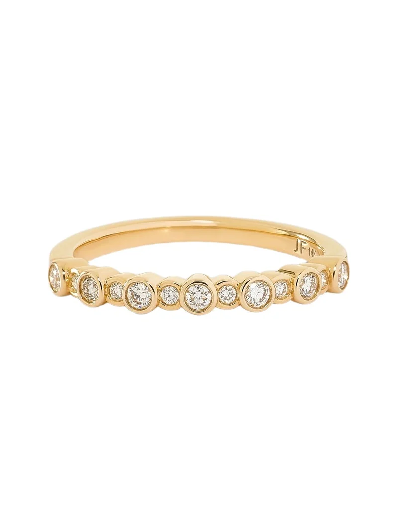 Mixed Size Round Diamond Bezel Ring 4 Mixed Size Round Diamond Bezel Ring 4