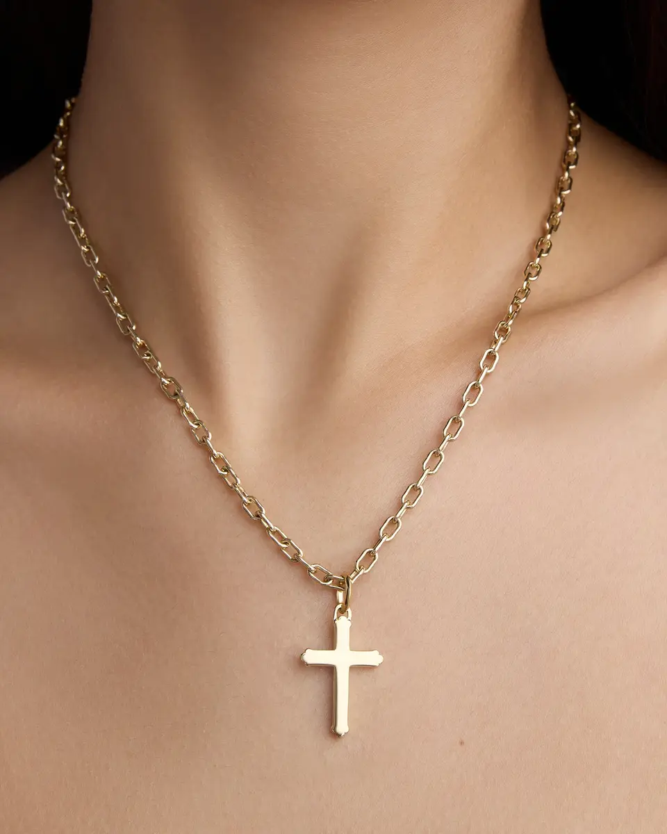 Jennifer Fisher Jennifer Fisher Small Royal Cross in 18K Yellow Gold | Thumbnail 2 Jennifer Fisher Jennifer Fisher Small Royal Cross in 18K Yellow Gold | Thumbnail 2