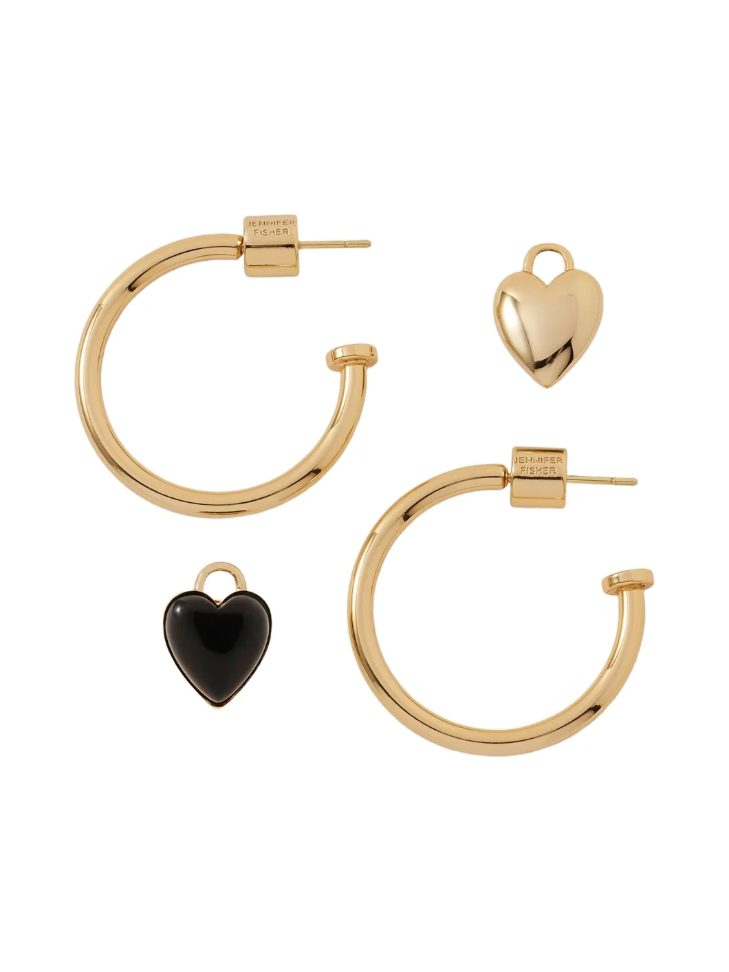 Jennifer Fisher Jennifer Fisher Semi-Precious Convertible Heart Huggies