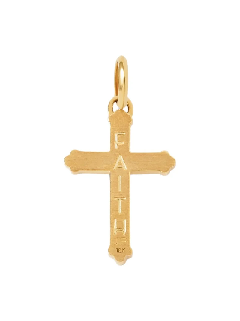 Jennifer Fisher Faith Medium Royal Cross in Yellow Gold