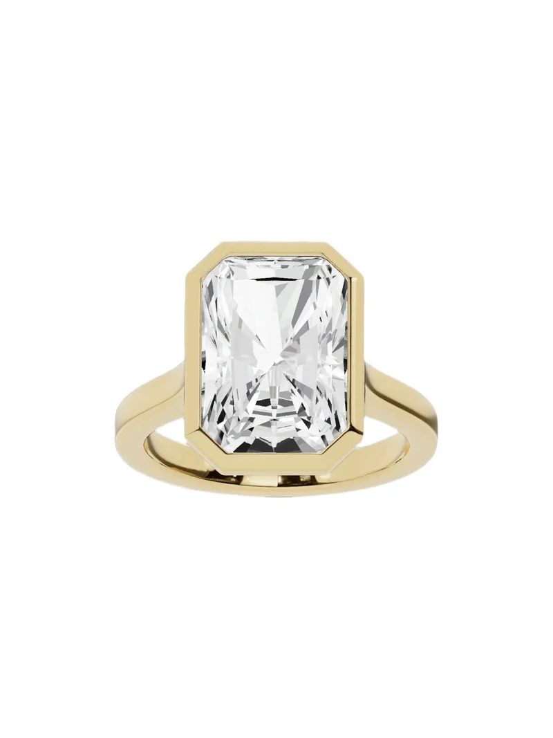 Lab Diamond Radiant Cut Anniversary Ring 18K Yellow Gold / 6 / 8.00ct