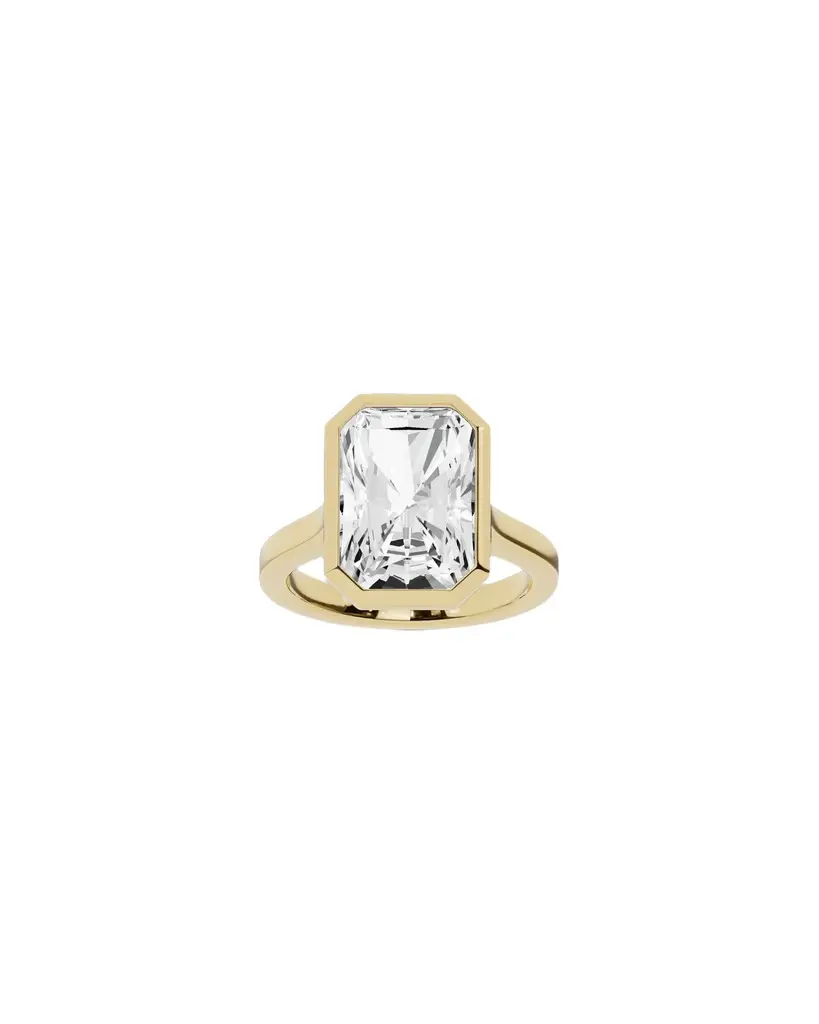 Jennifer Fisher Jennifer Fisher Lab Diamond Radiant Cut Anniversary Ring 18K Yellow Gold / 6 / 8.00ct
