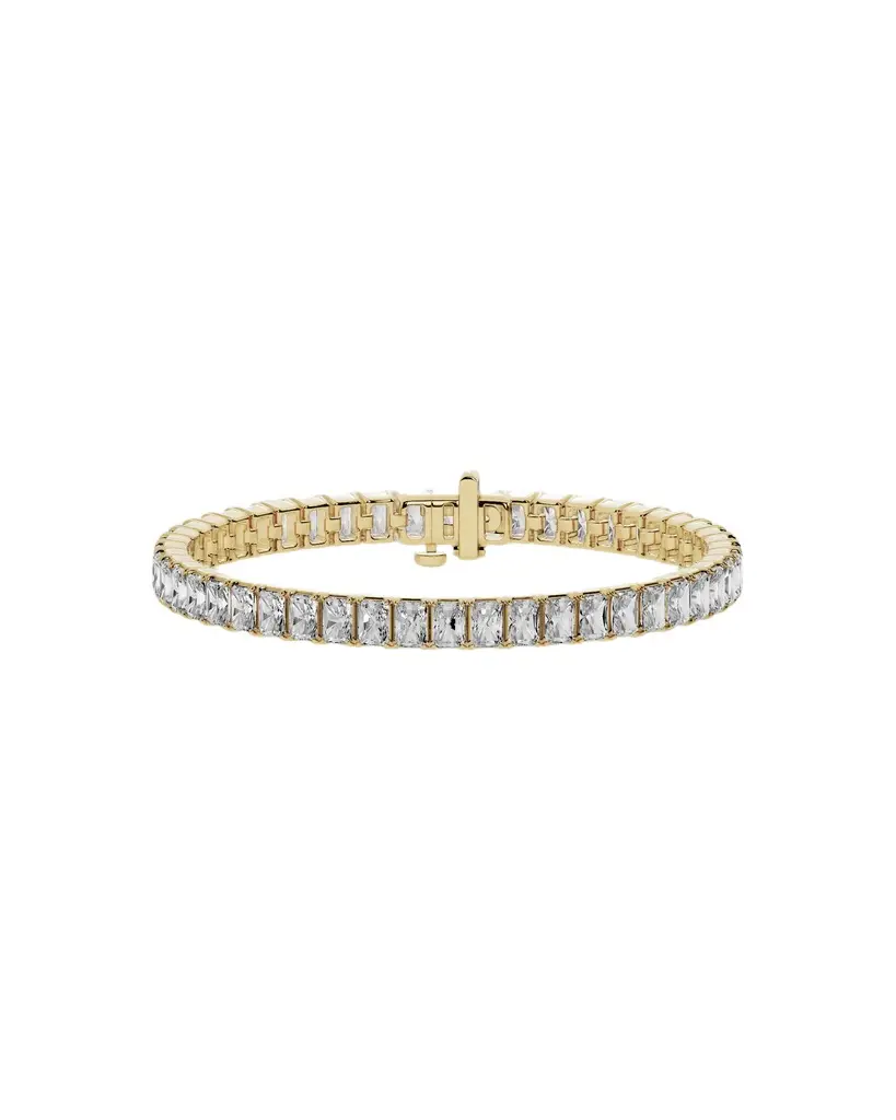 Jennifer Fisher Lab Diamond Radiant Cut Tennis Bracelet 18K Yellow Gold Jennifer Fisher Lab Diamond Radiant Cut Tennis Bracelet 18K Yellow Gold