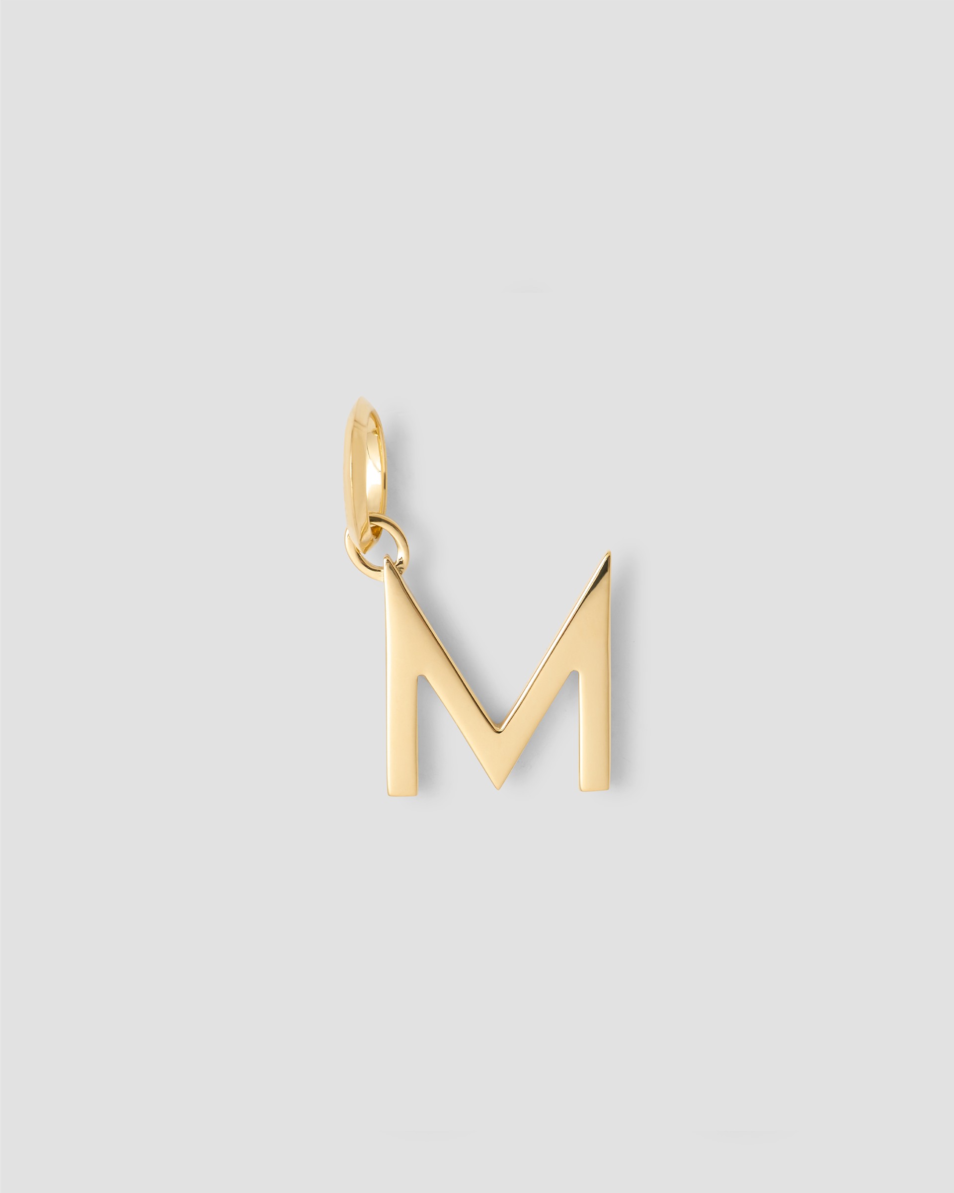 Jennifer Fisher Jennifer Fisher Minimal Block Letter Charm in 14K Yellow Gold M