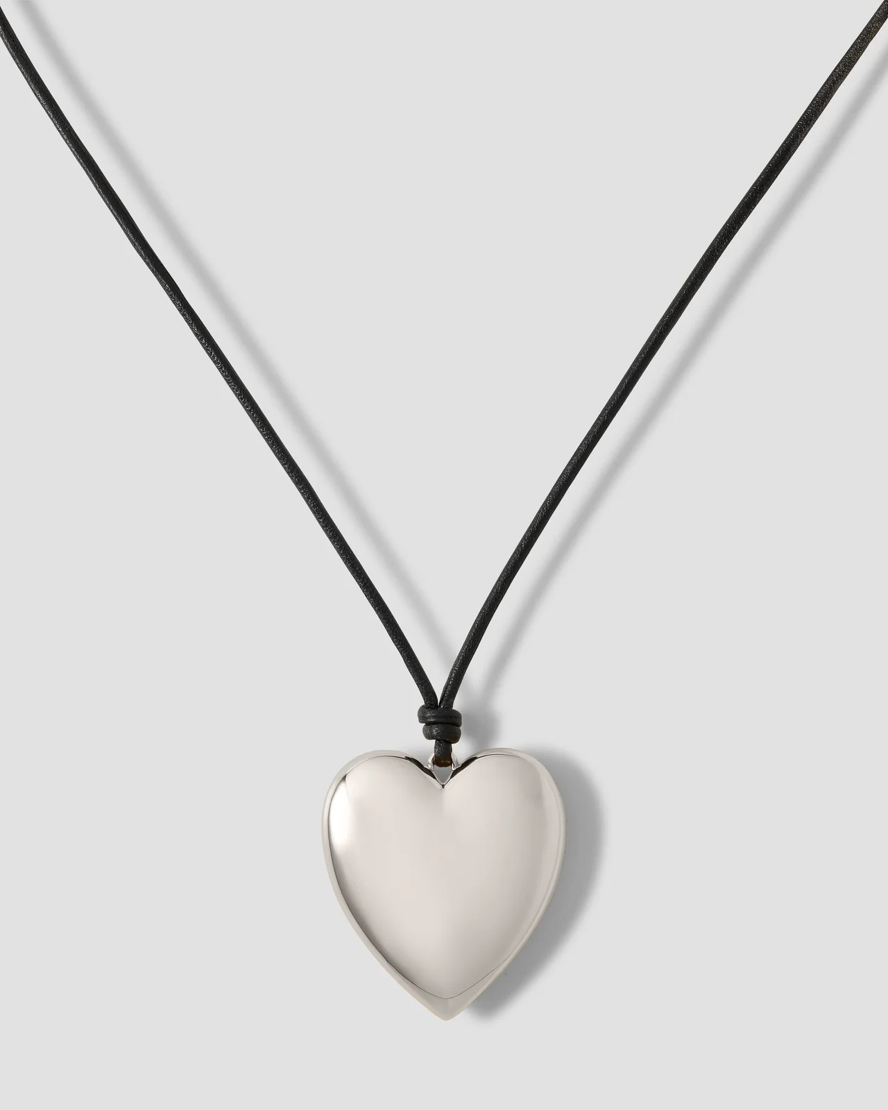 Jennifer Fisher Jennifer Fisher Metal Heart Leather Cord Necklace