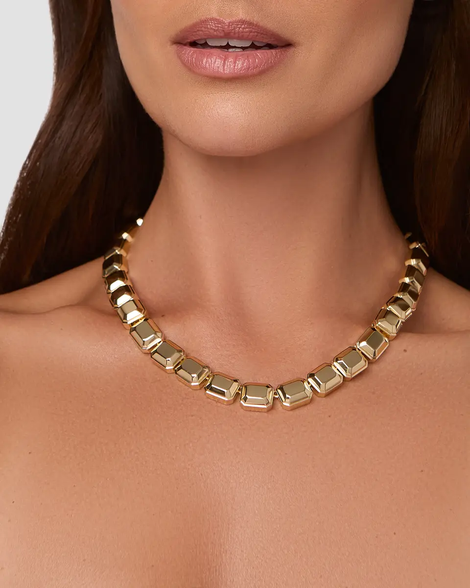 Jennifer Fisher Jennifer Fisher Medium Metal Emerald Necklace | Thumbnail 2 Jennifer Fisher Jennifer Fisher Medium Metal Emerald Necklace | Thumbnail 2