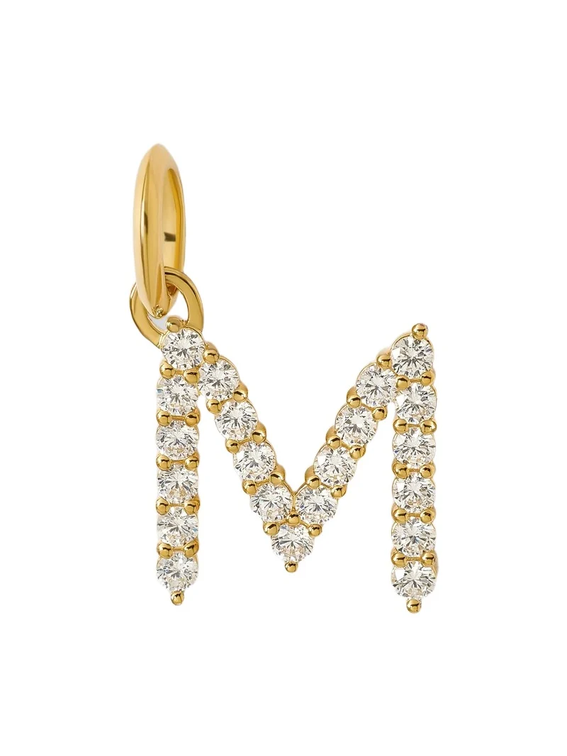 Jennifer Fisher Jennifer Fisher Medium Floating Diamond Minimal Block Letter M