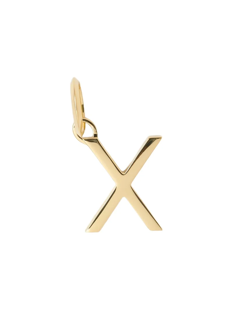 Jennifer Fisher Jennifer Fisher Minimal Block Letter Charm in 14K Yellow Gold X