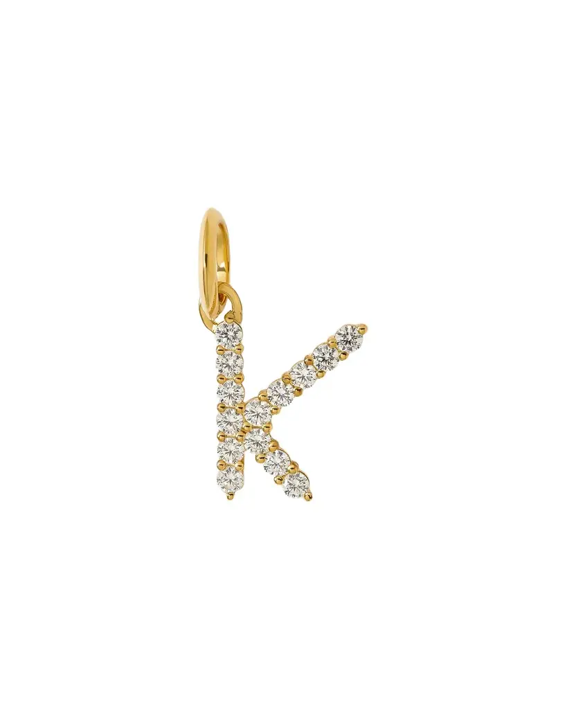 Jennifer Fisher Jennifer Fisher Medium Floating Diamond Minimal Block Letter K