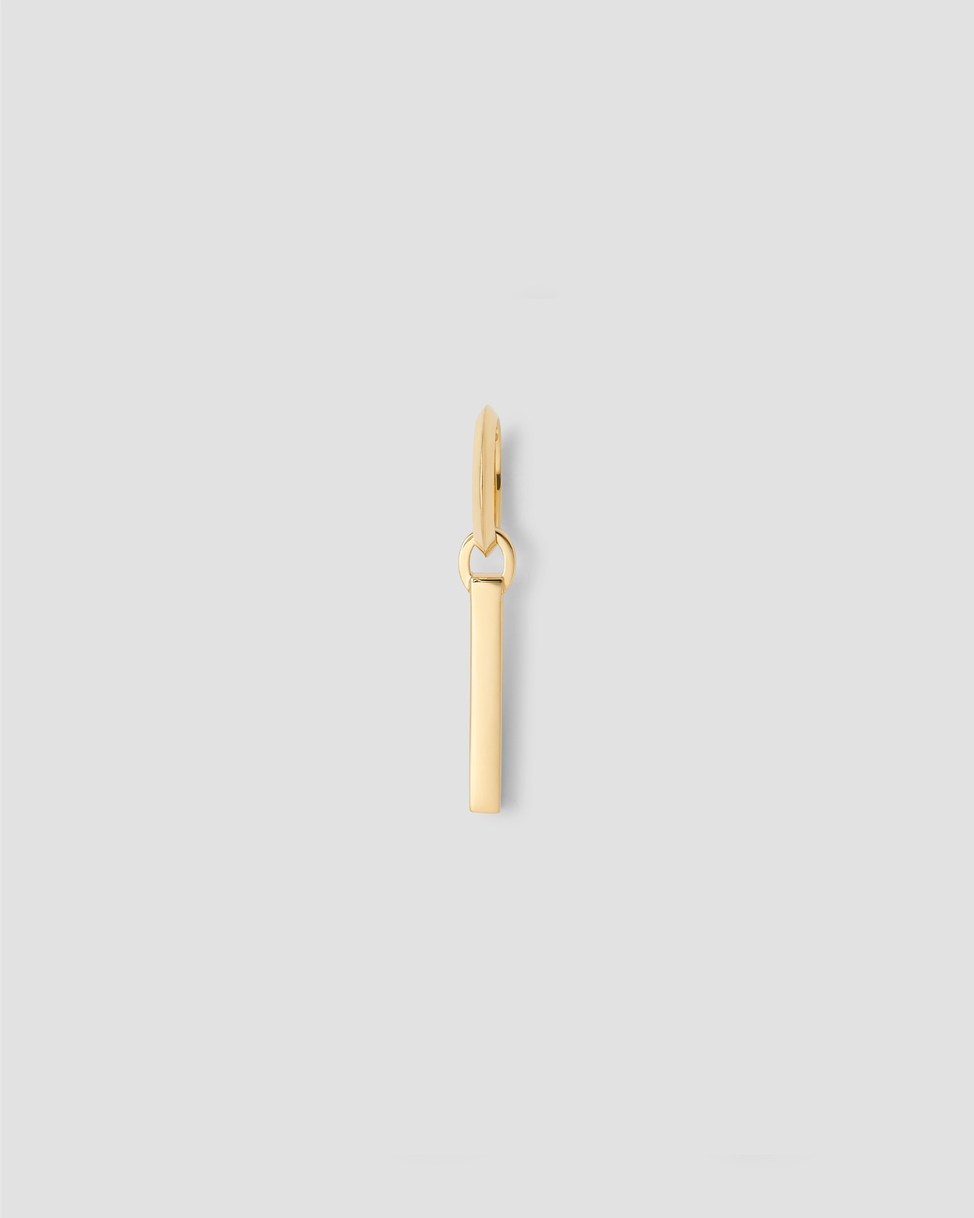 Jennifer Fisher Jennifer Fisher Minimal Block Letter Charm in 14K Yellow Gold I