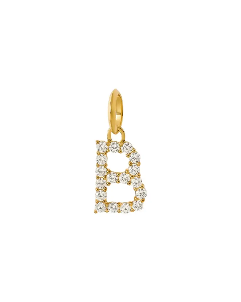 Jennifer Fisher Jennifer Fisher Medium Floating Diamond Minimal Block Letter B