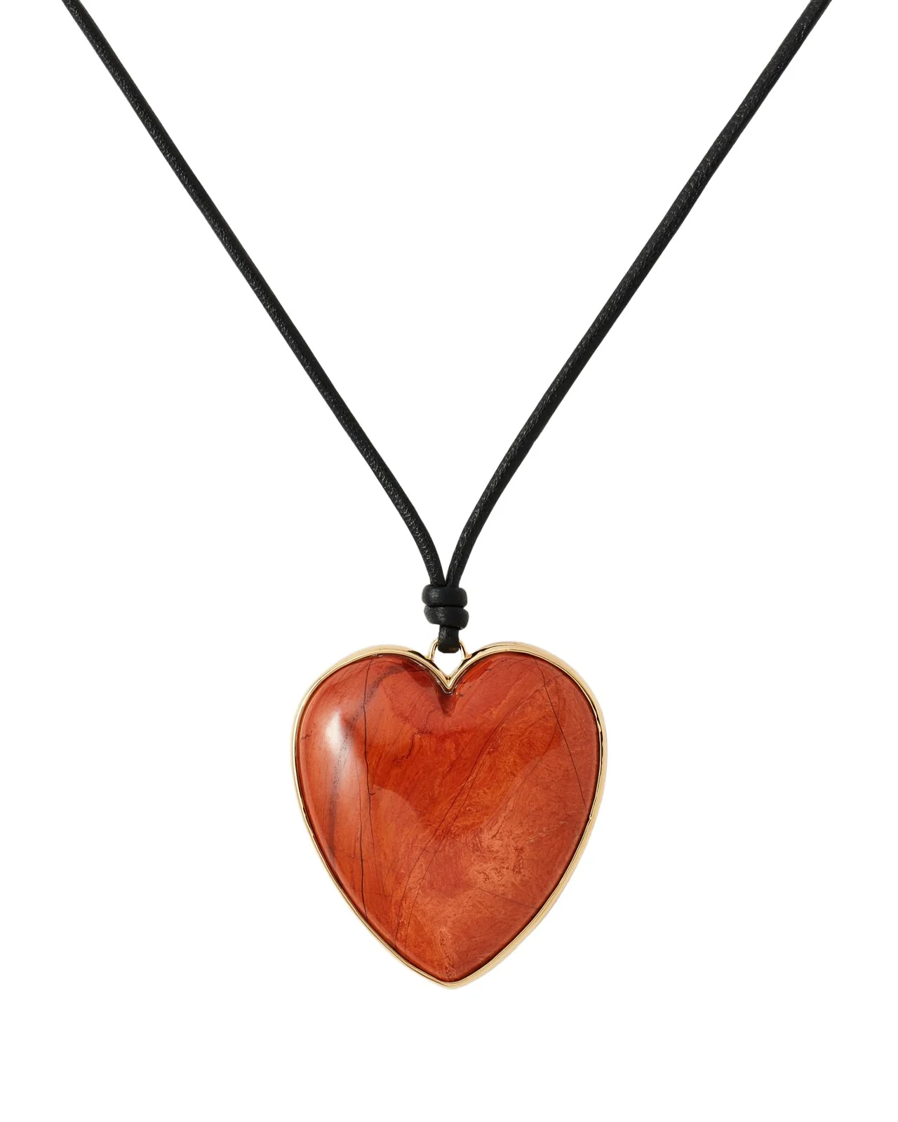 Jennifer Fisher Jennifer Fisher Semi-Precious Heart Leather Cord Necklace