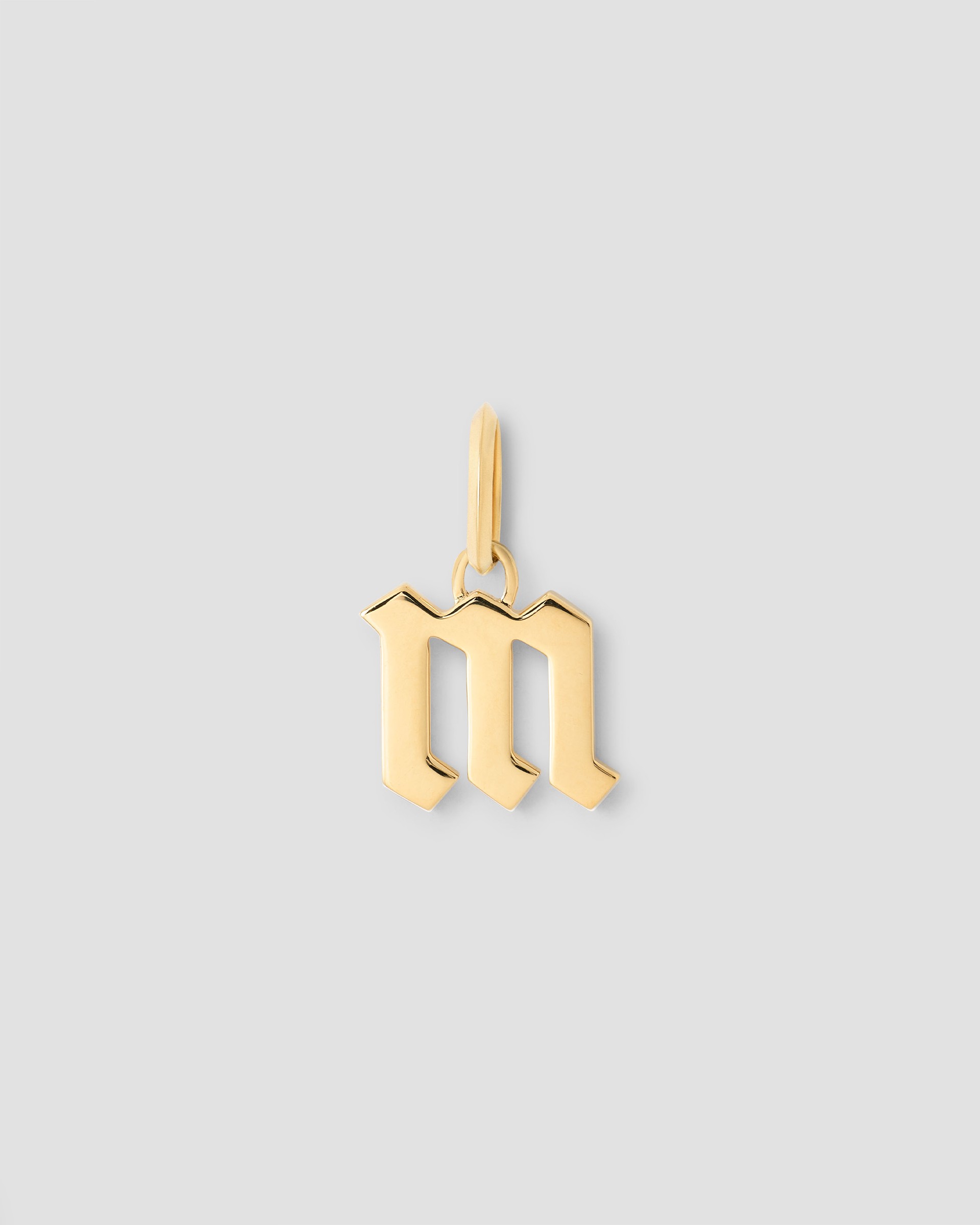 Jennifer Fisher Jennifer Fisher Lower Case Gothic Letter Charm in 14K Yellow Gold M