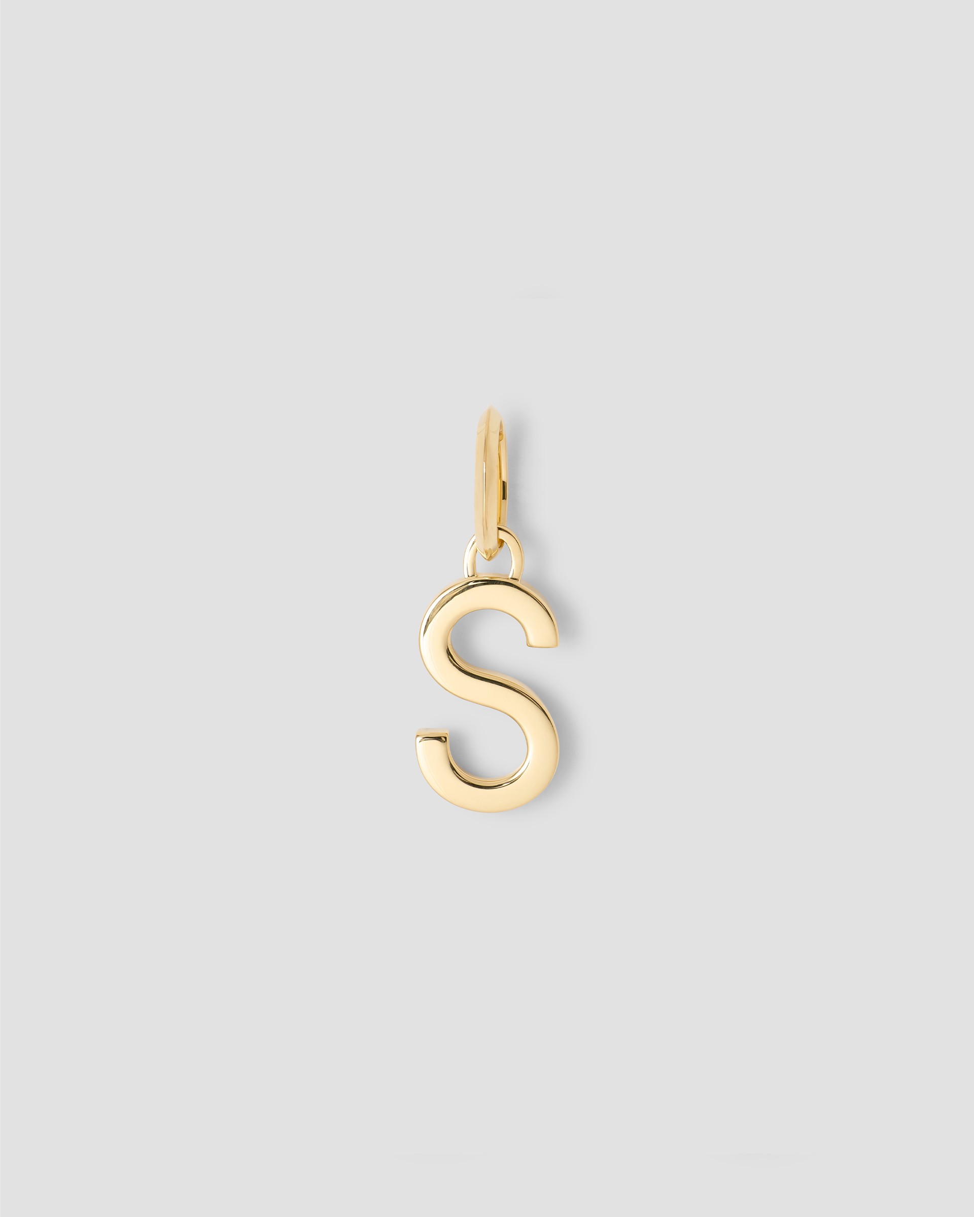 Jennifer Fisher Jennifer Fisher Minimal Block Letter Charm in 14K Yellow Gold S