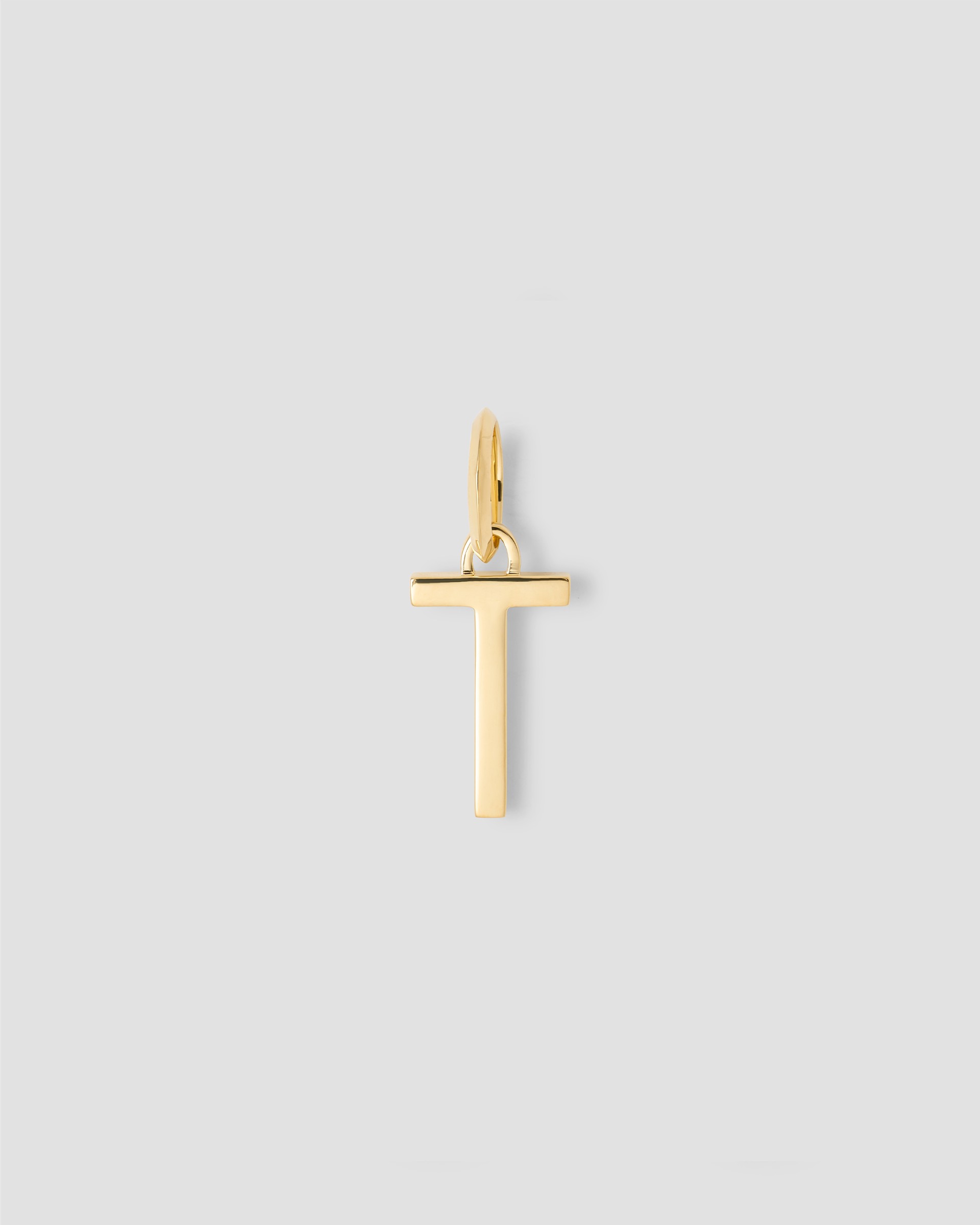 Jennifer Fisher Jennifer Fisher Minimal Block Letter Charm in 14K Yellow Gold T