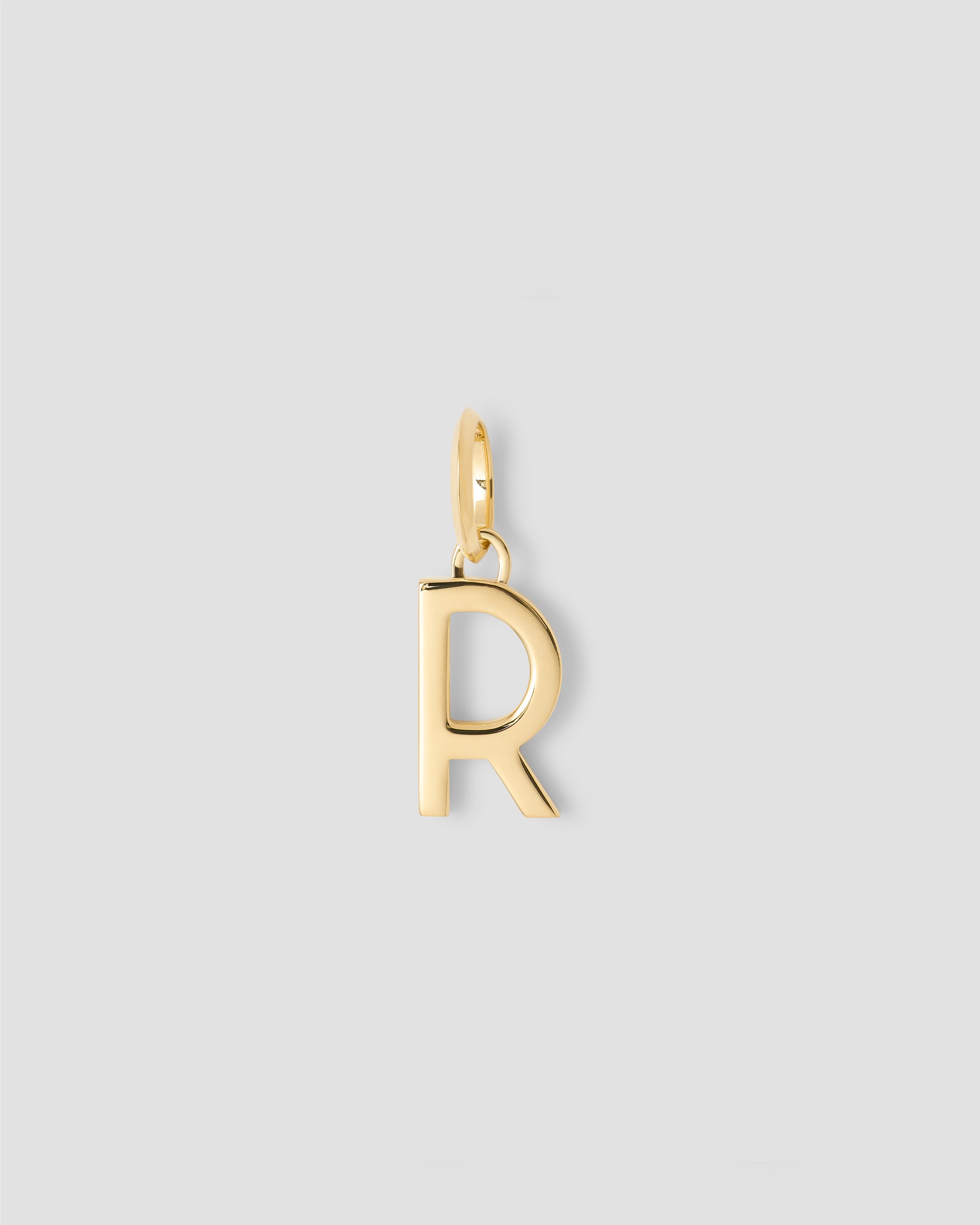 Jennifer Fisher Jennifer Fisher Minimal Block Letter Charm in 14K Yellow Gold R