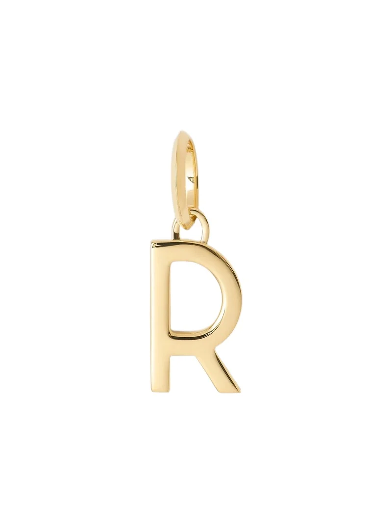 Jennifer Fisher Minimal Block Letter Charm in 14K Yellow Gold R