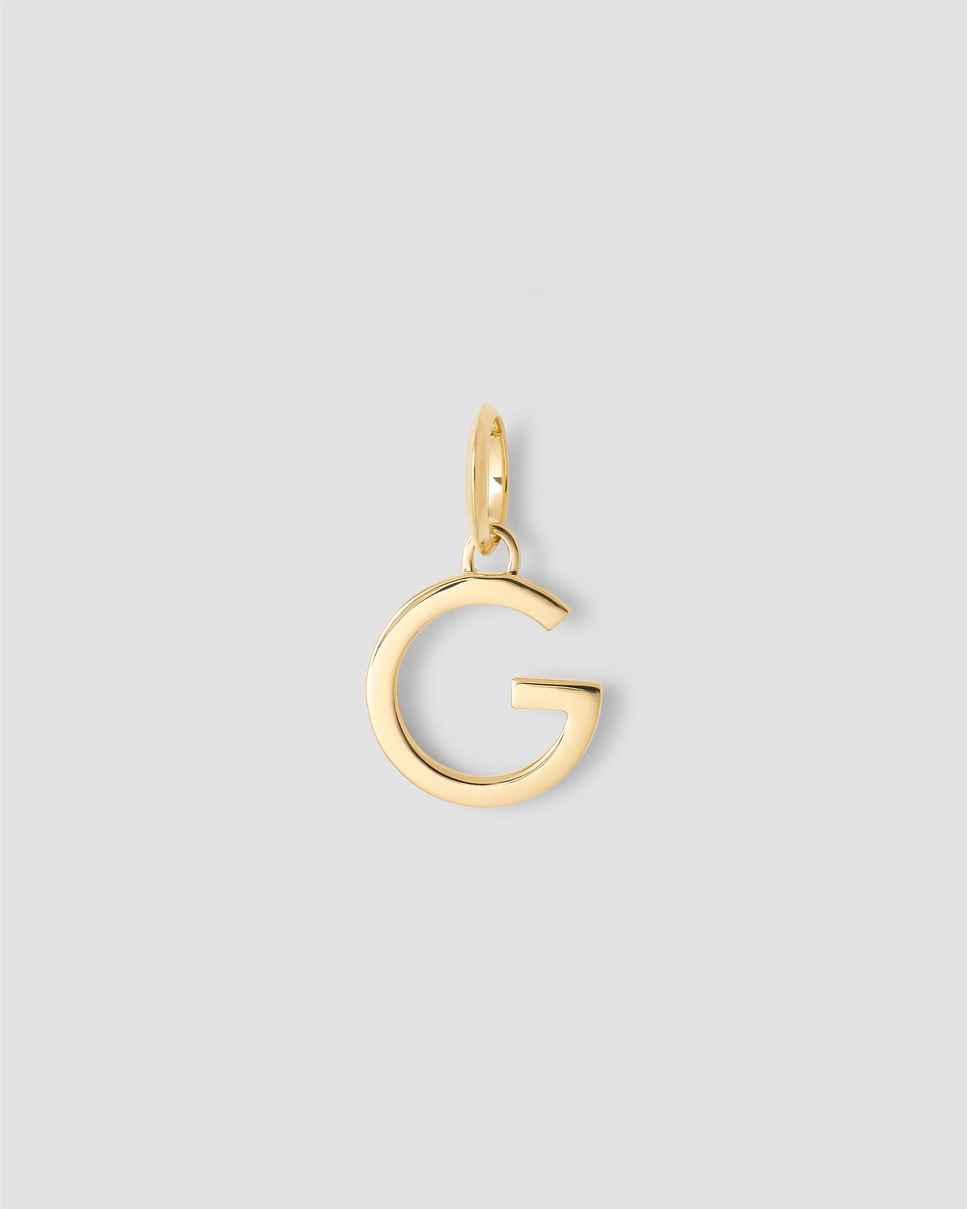 Jennifer Fisher Jennifer Fisher Minimal Block Letter Charm in 14K Yellow Gold G