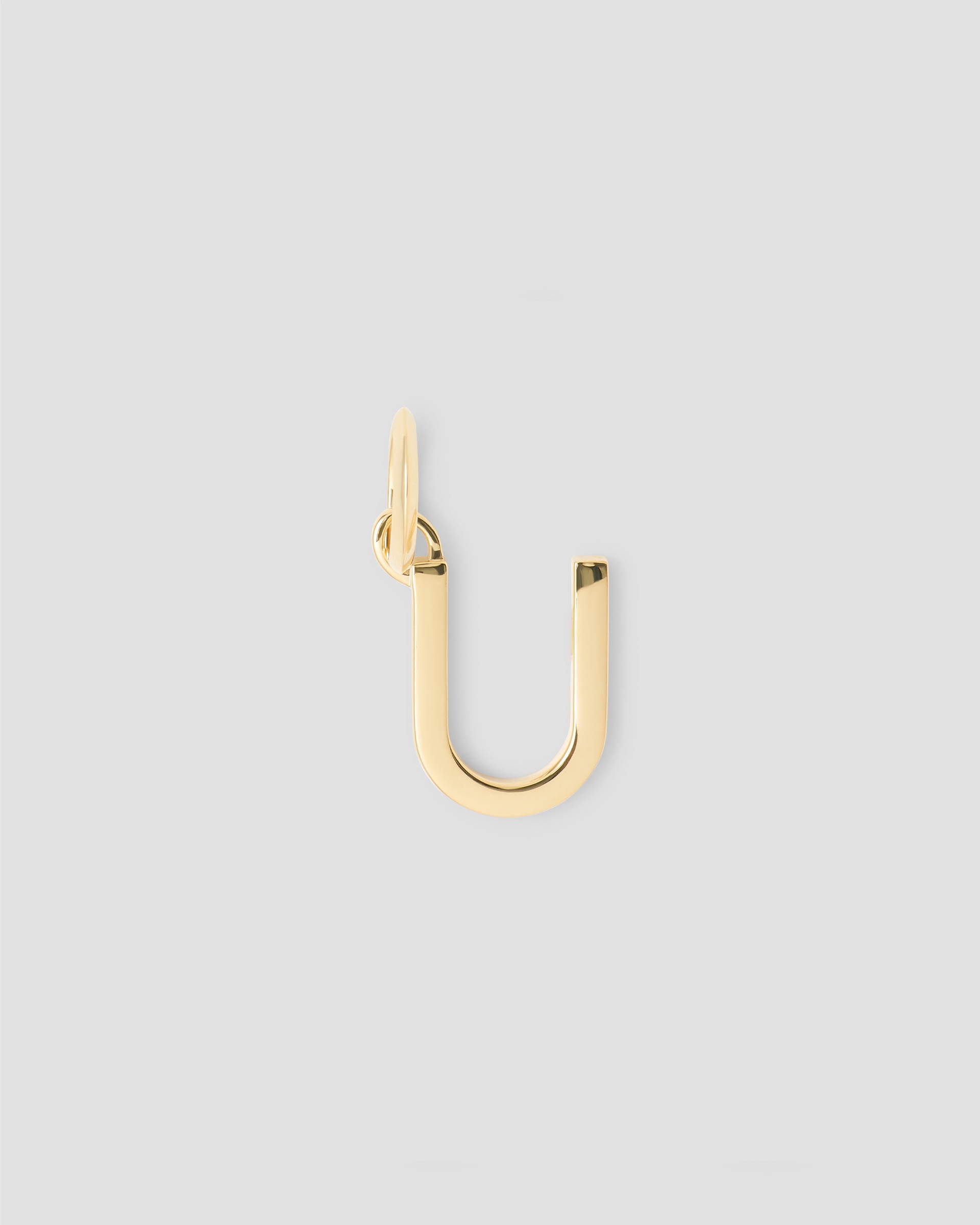 Jennifer Fisher Jennifer Fisher Minimal Block Letter Charm in 14K Yellow Gold U