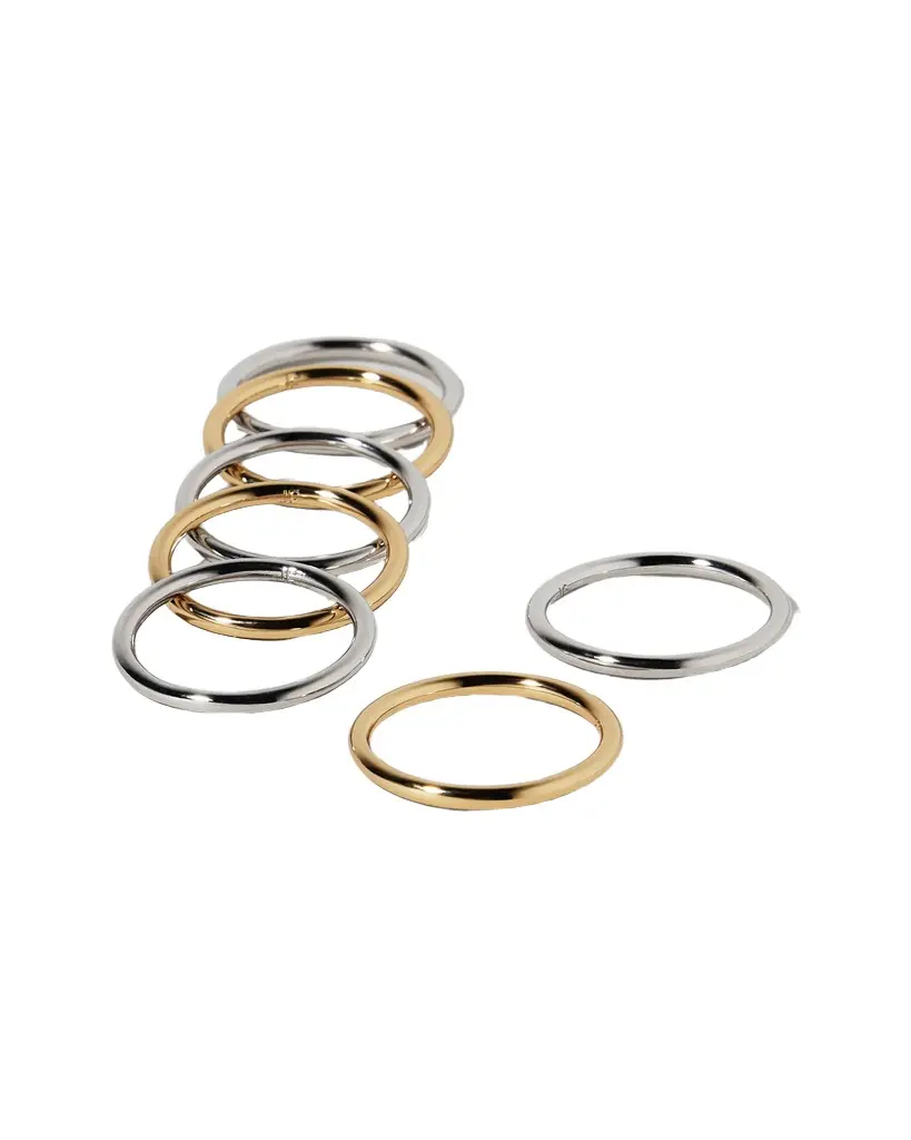 Jennifer Fisher Jennifer Fisher Ring Set Two Tone / 5