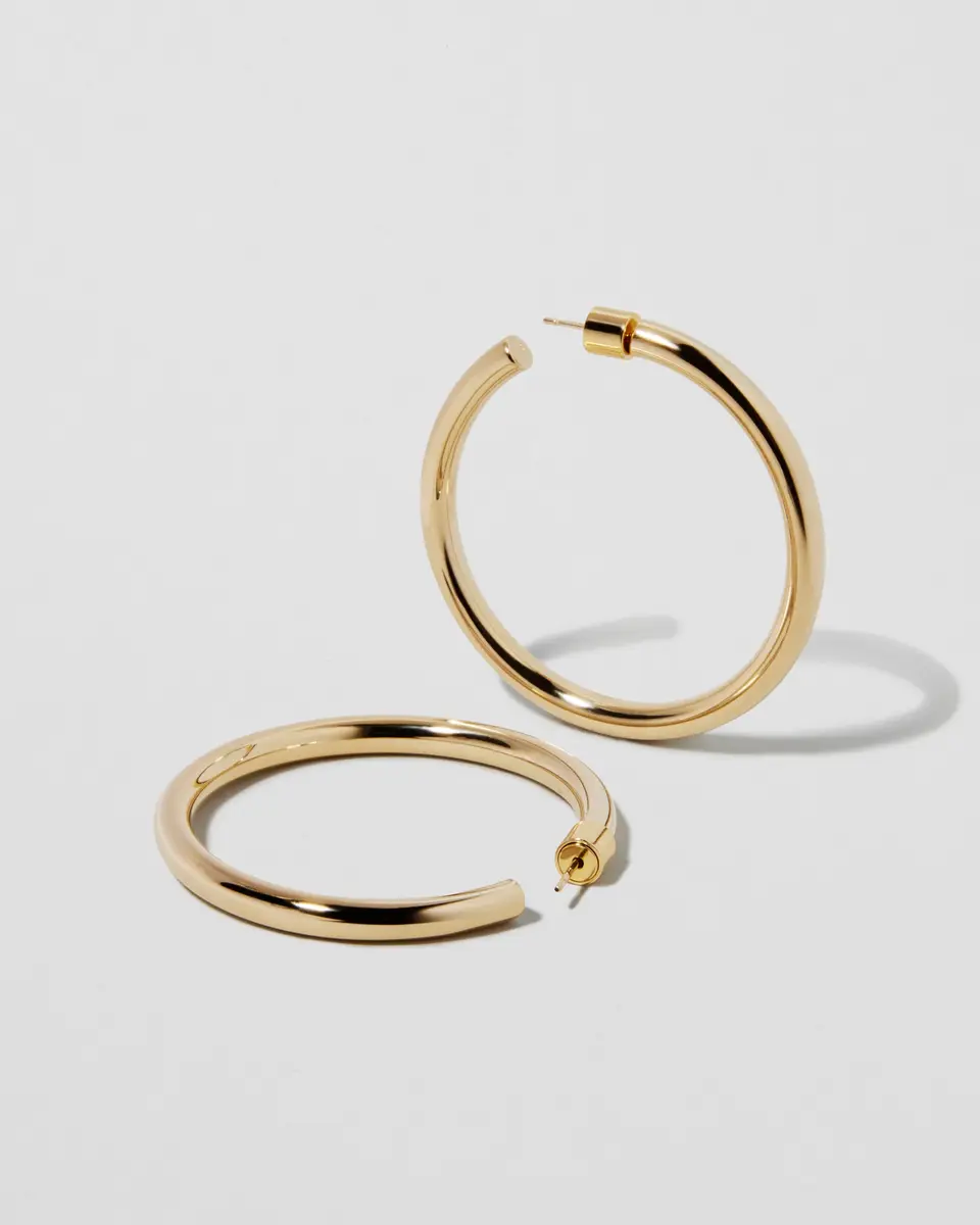 Jennifer Fisher Jennifer Fisher 1.5 Lilly Baby Hoops | Thumbnail 2 Jennifer Fisher Jennifer Fisher 1.5 Lilly Baby Hoops | Thumbnail 2
